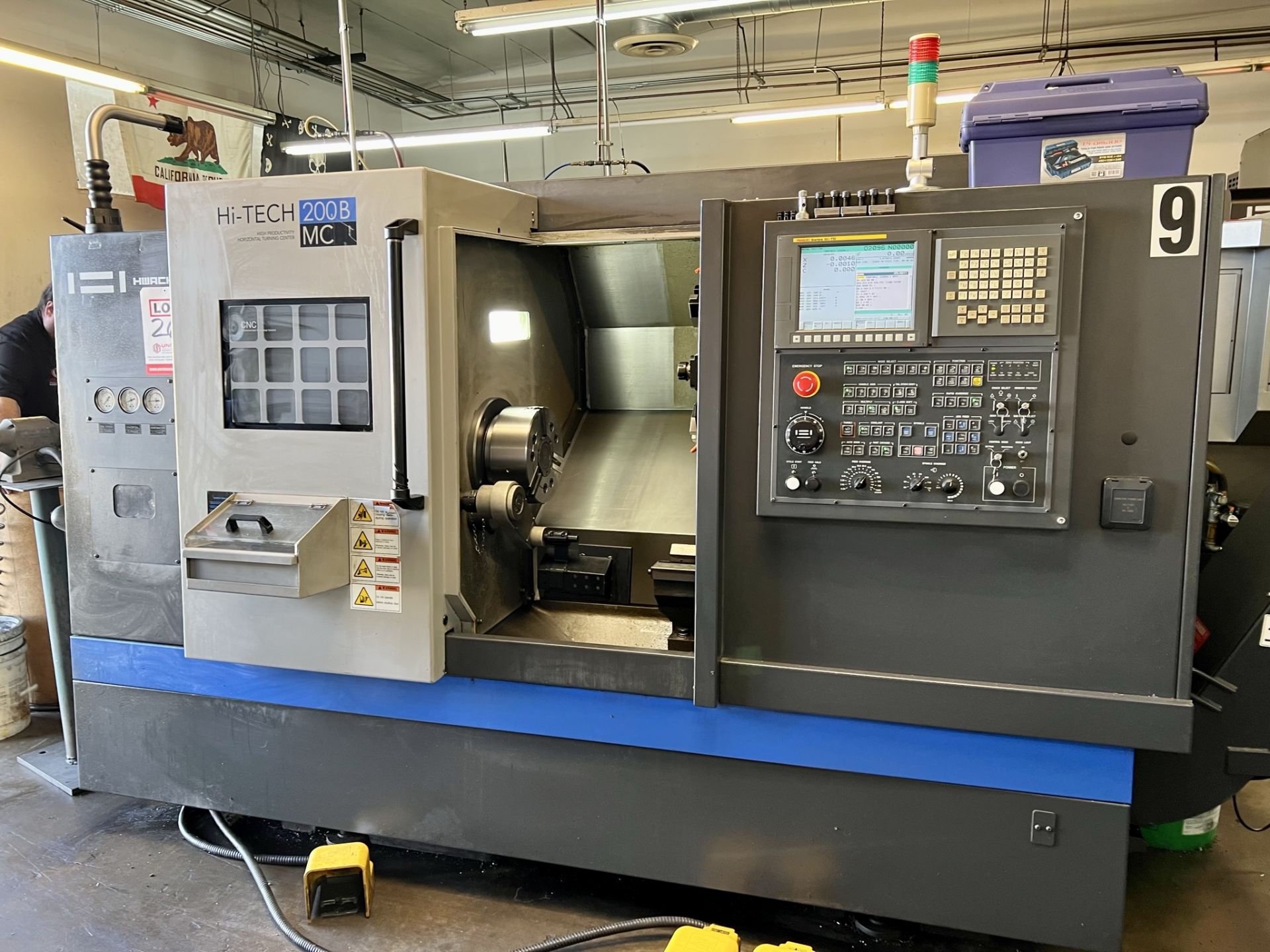 2013 HWACHEON HI-TECH 200B MC TURNING CENTER, FANUC OI-TD CNC CONTROL, LIVE MILLING, 10" 3-JAW - Image 2 of 36