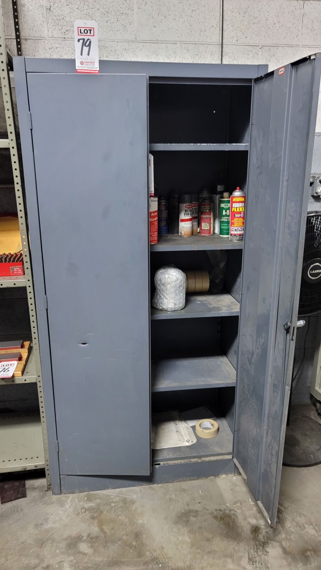 2-DOOR STORAGE CABINET, 3' X 18" X 6', CONTENTS NOT INCLUDED, (LOCATION: 2174 W 2300 S)