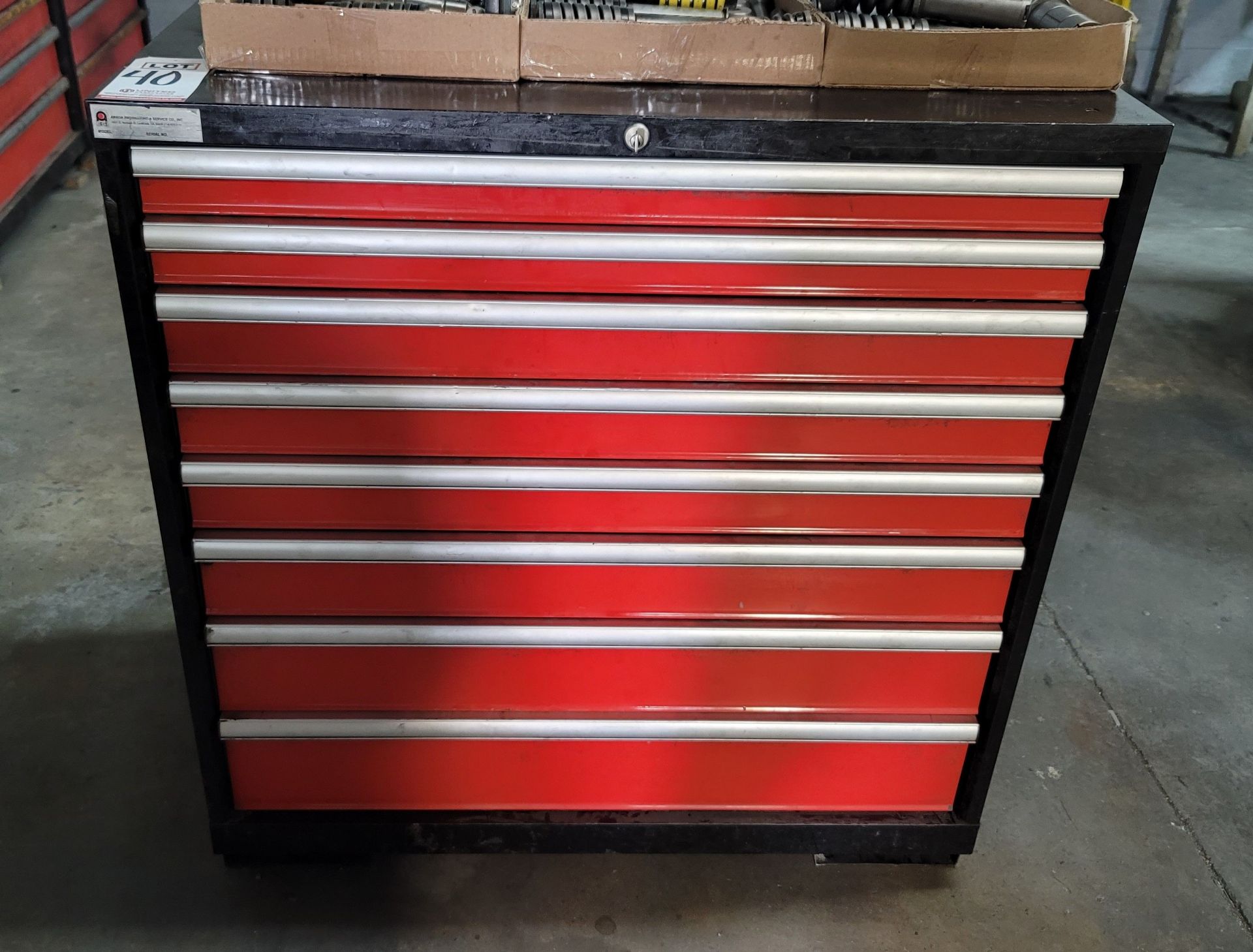 AMADA PUNCH TOOLING CABINET, CABINET MODEL HS-750, NO CONTENTS, (DELAYED PICKUP UNTIL AUGUST 23),