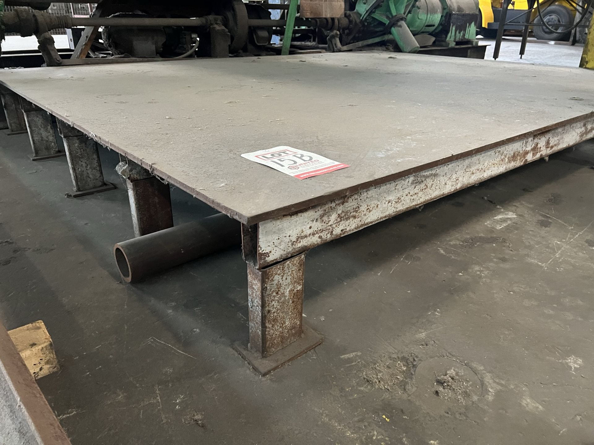 13" STEEL RISER, 10'-3" X 8', TOP PLATE IS 5/8" THICK - Image 2 of 2