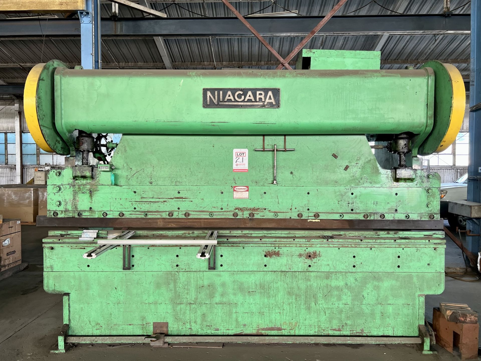 NIAGARA 12' PRESS BRAKE, MECHANICAL - Image 2 of 8