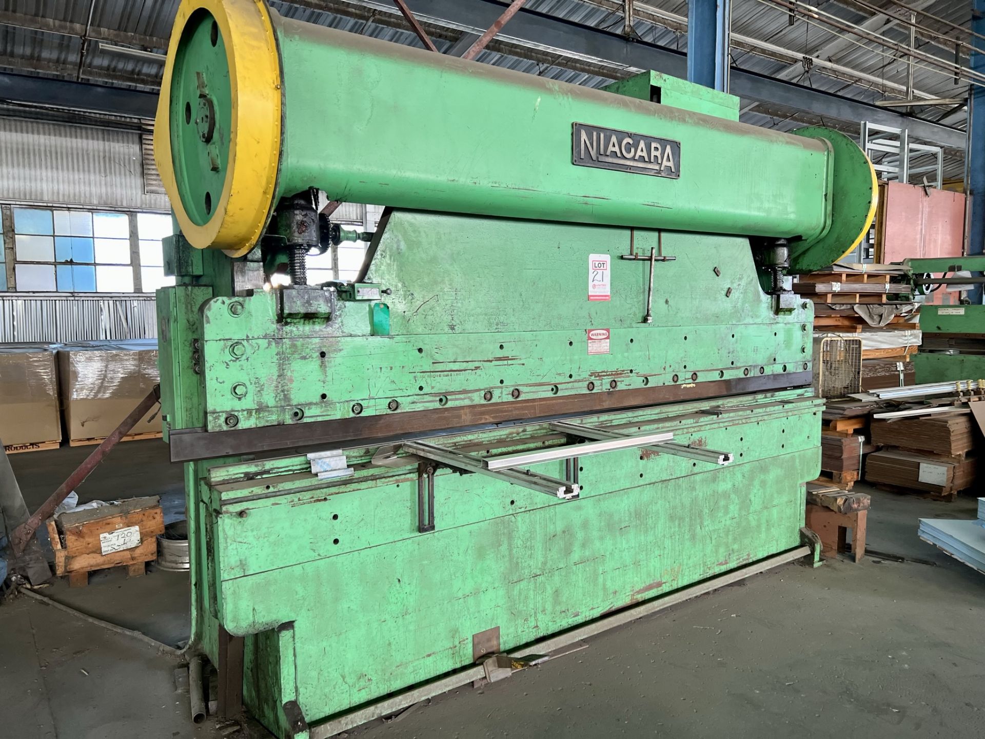 NIAGARA 12' PRESS BRAKE, MECHANICAL - Image 3 of 8