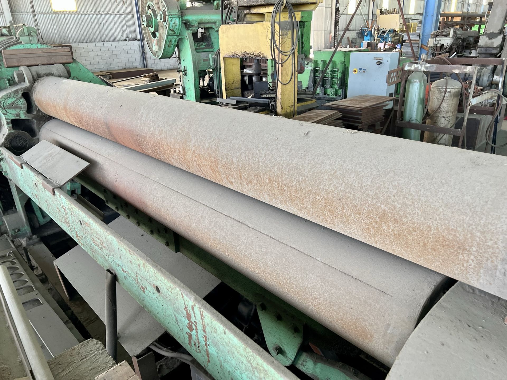 POPE 10' NO. 4 PINCH TYPE PLATE ROLL, CAPACITY: 1" X 10', (3) ROLLS - Image 7 of 14