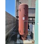 AIR RECEIVING TANK, APPROX. SIZE 3' DIA X 9' HT, OVERALL HEIGHT: 11' APPROX., TANK BUILT IN 2014