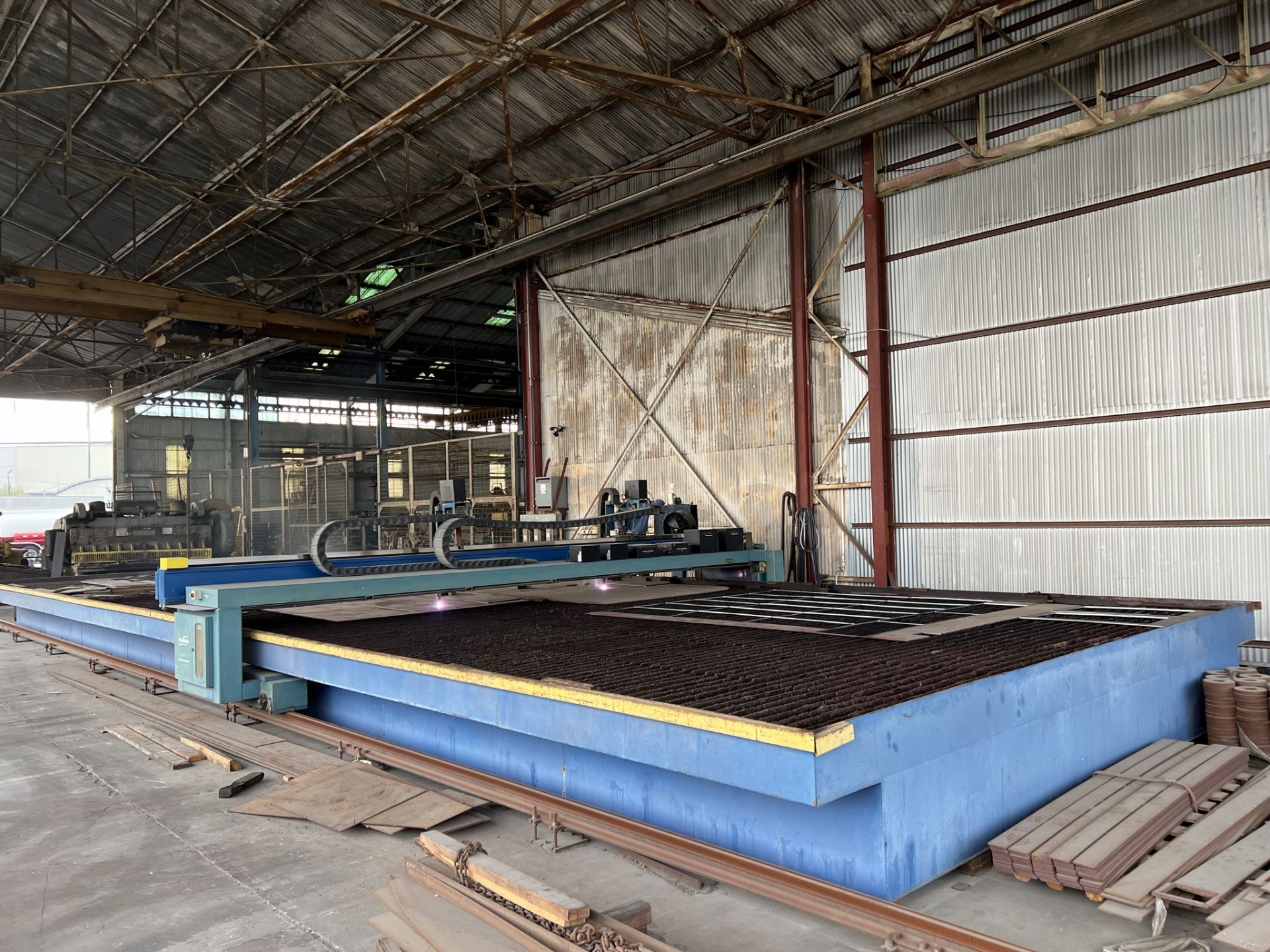 PRO STAR PRS-400-HD PLASMA CUTTING MACHINE, LASER TO TORCH, 20' X 60' TABLE, (2) HYPERTHERM HEIGHT - Image 4 of 29
