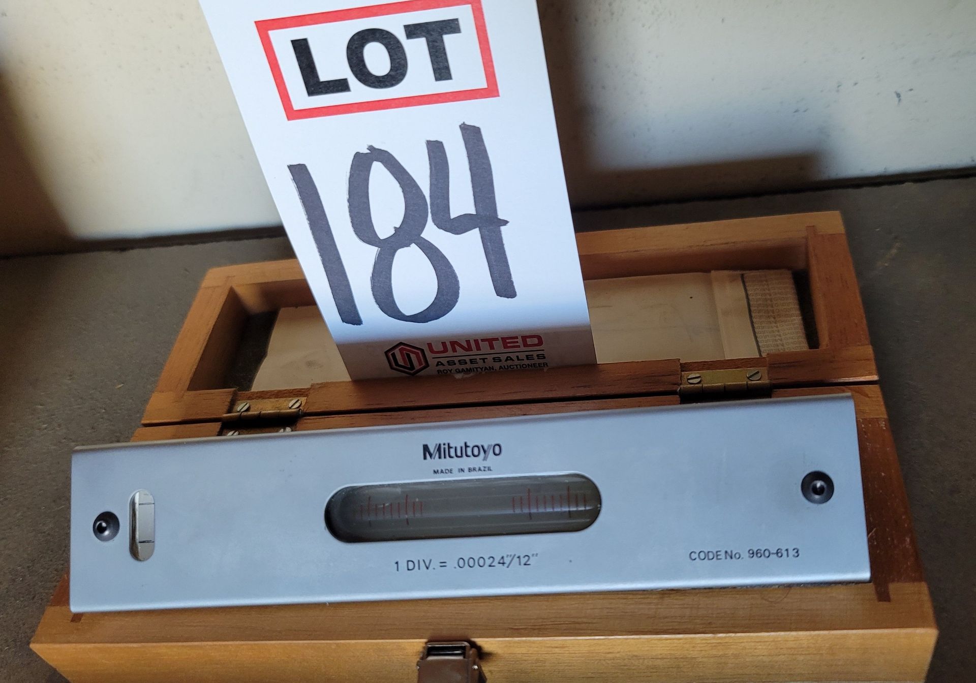 MITUTOYO 8" PRECISION LEVEL, NO. 960-613