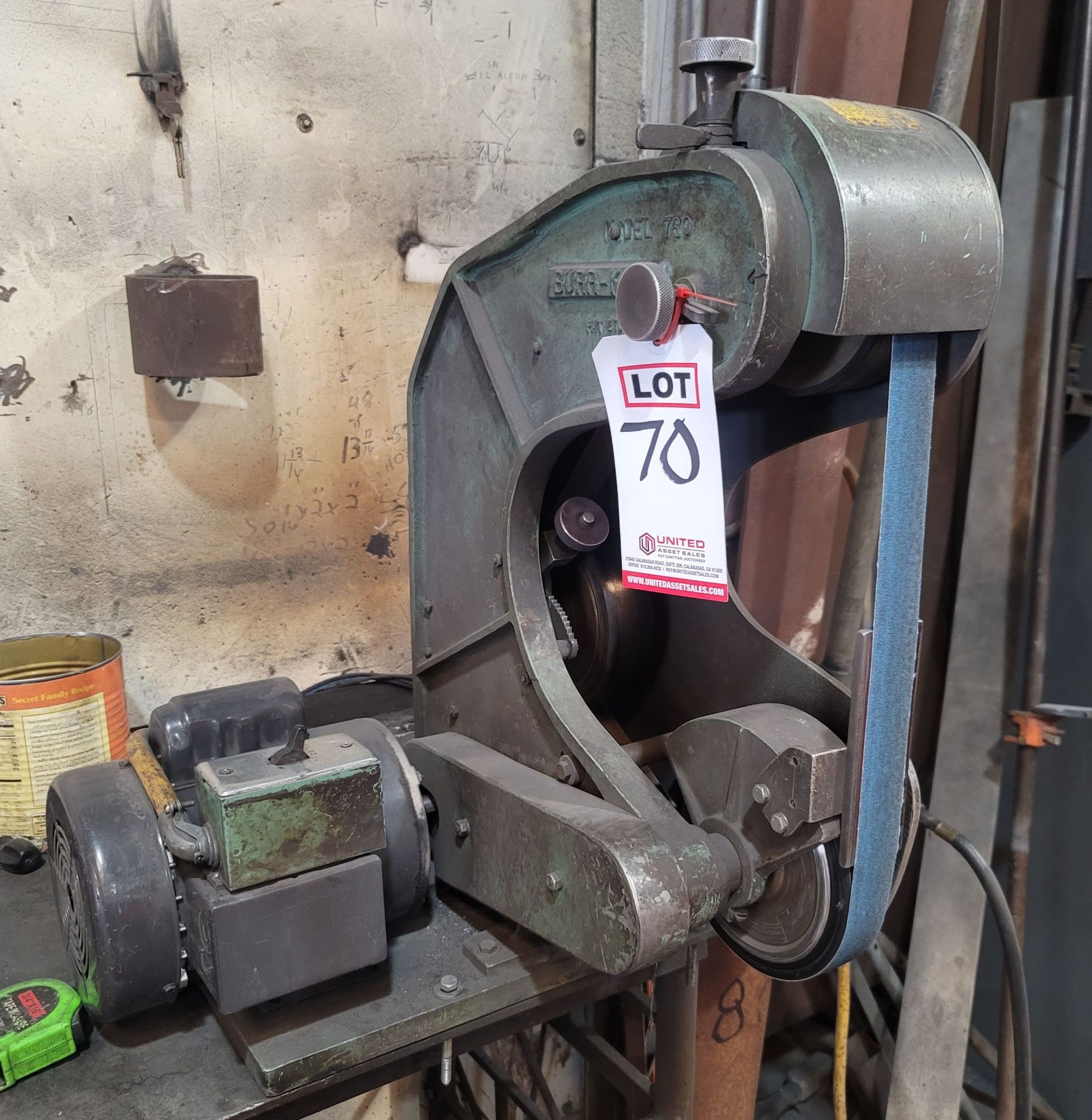 BURR KING 1-1/2" BELT SANDER, MODEL 760