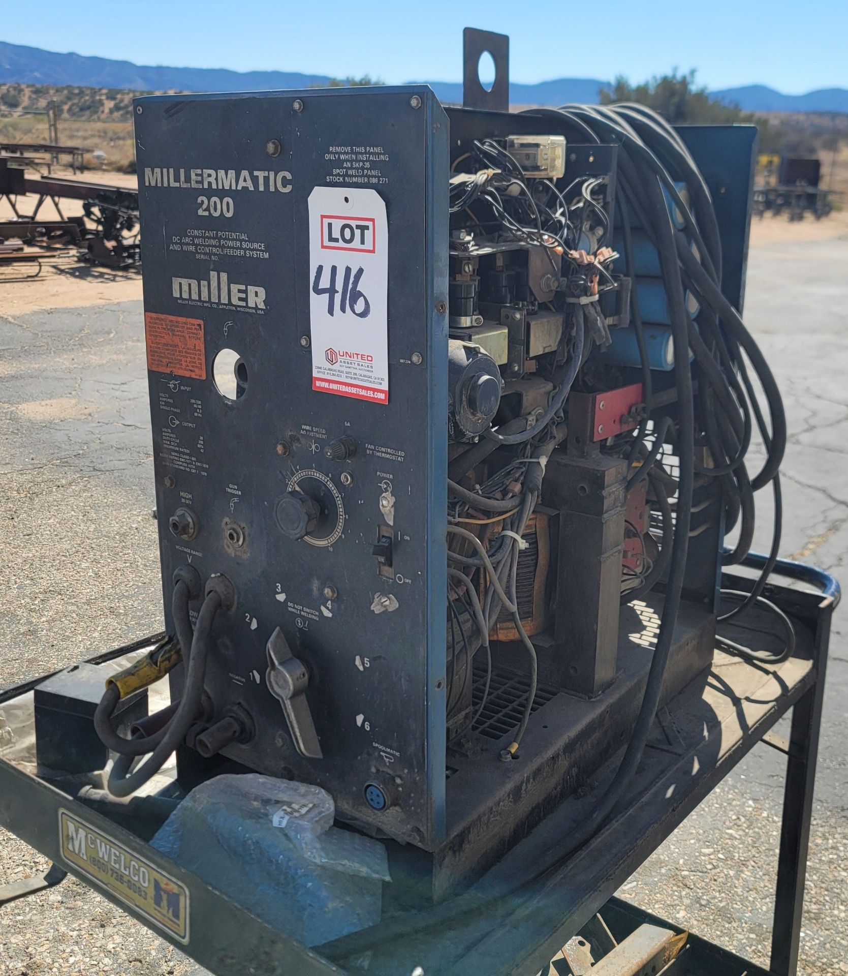 MILLER MILLERMATIC 200 WELDING POWER SOURCE, PARTIALLY DISMANTLED