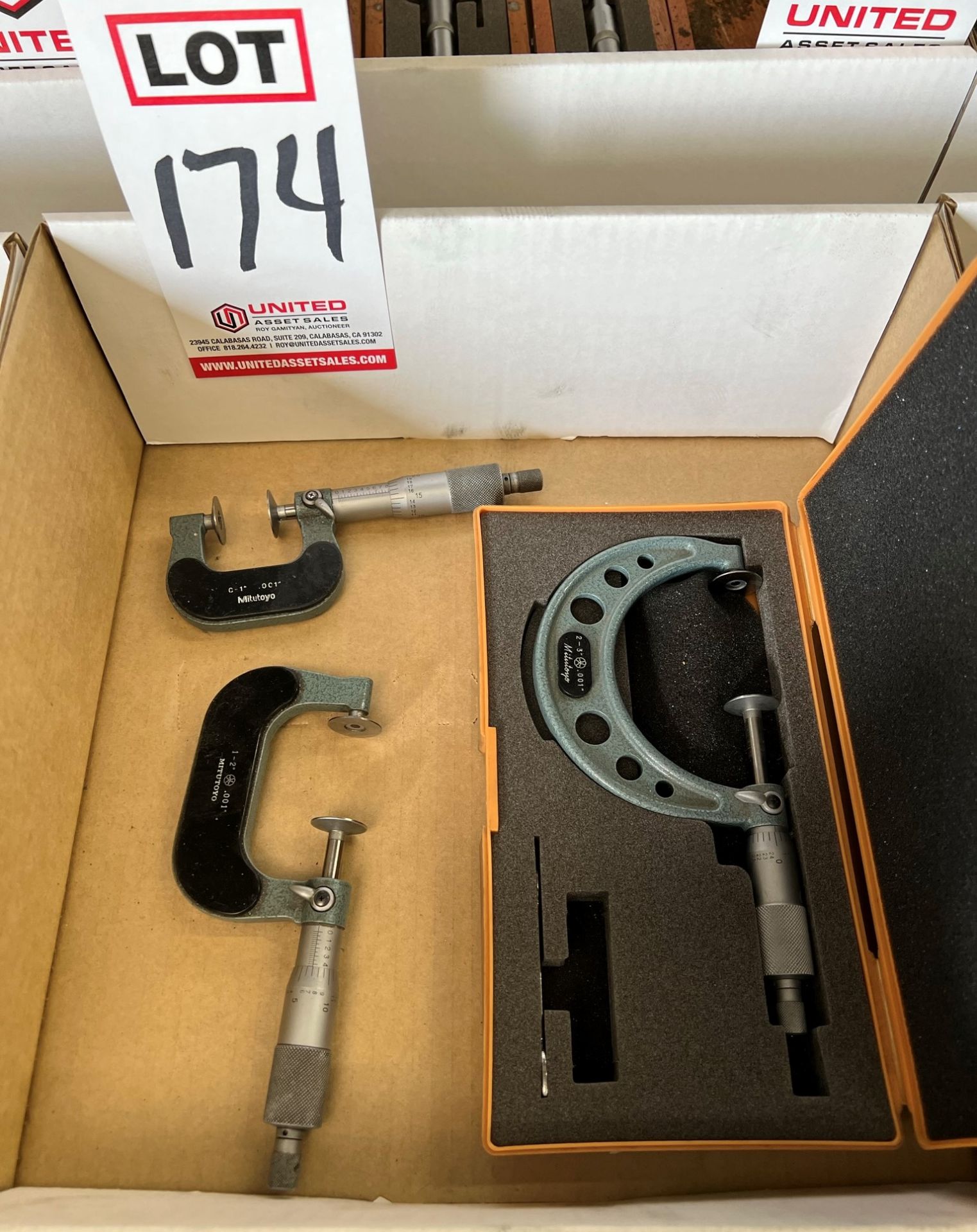 LOT - (3) MITUTOYO DISC MICROMETERS