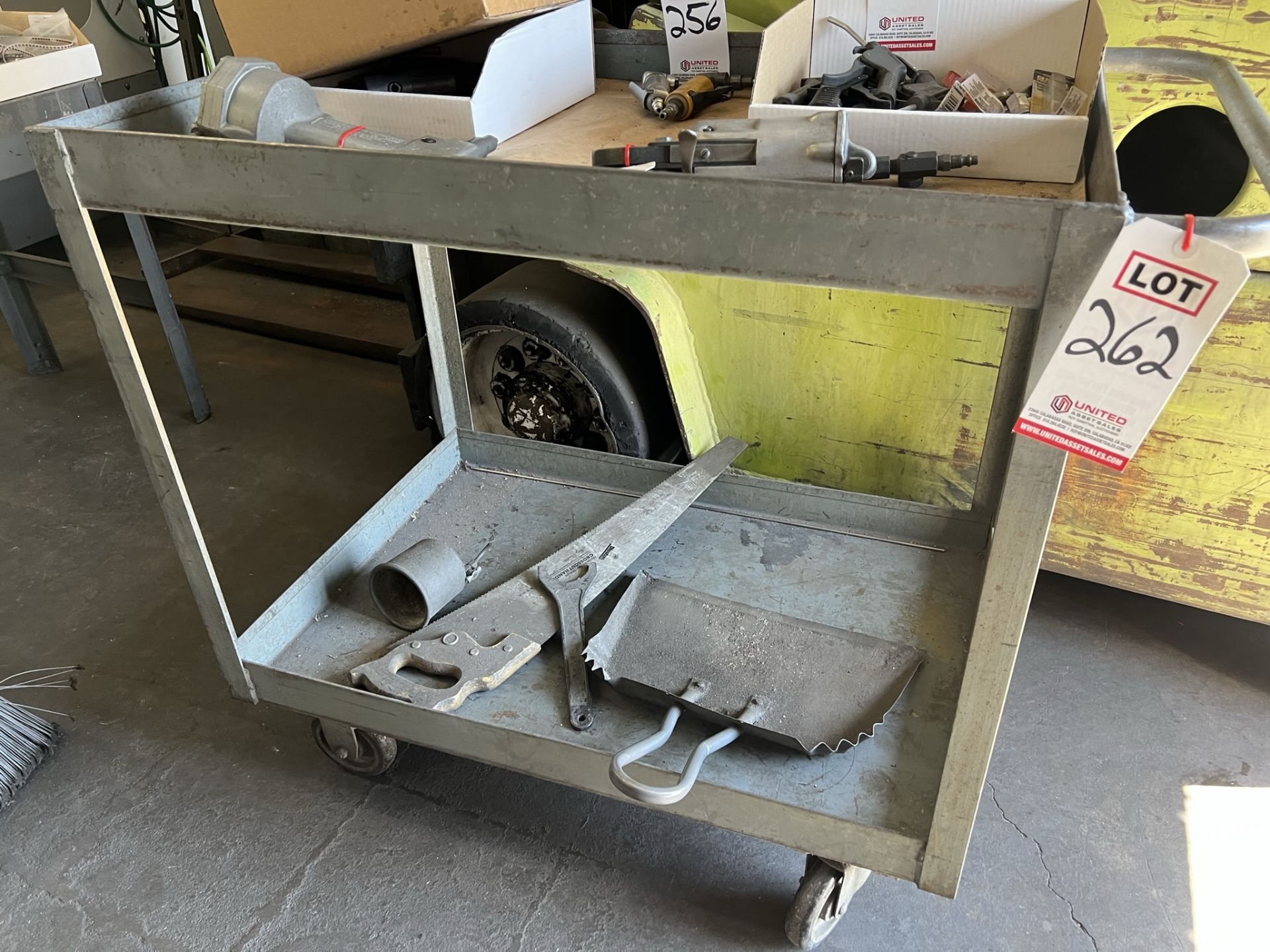STEEL CART, 2' X 3', CONTENTS NOT INCLUDED