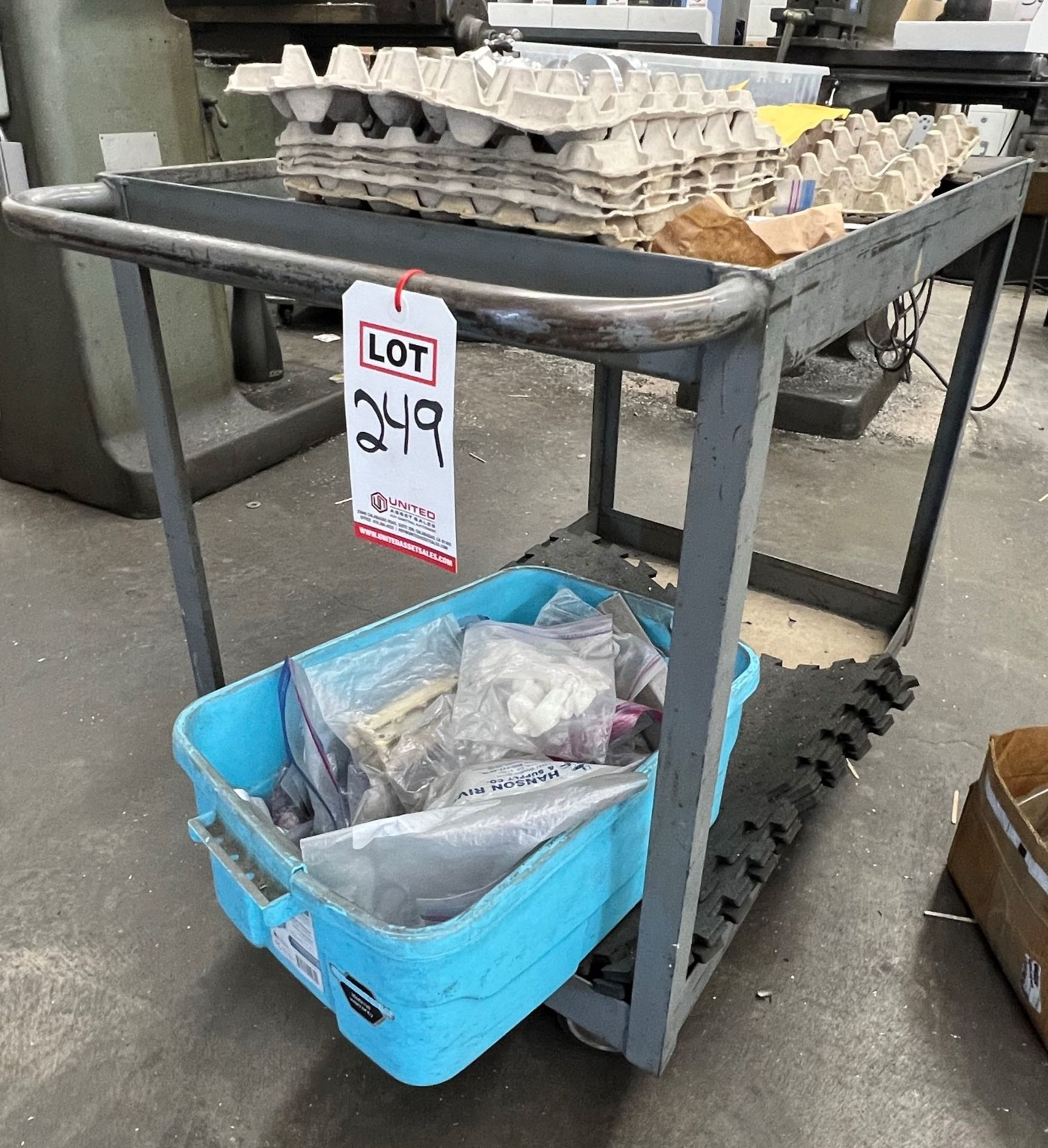 STEEL CART, 2' X 3', CONTENTS NOT INCLUDED