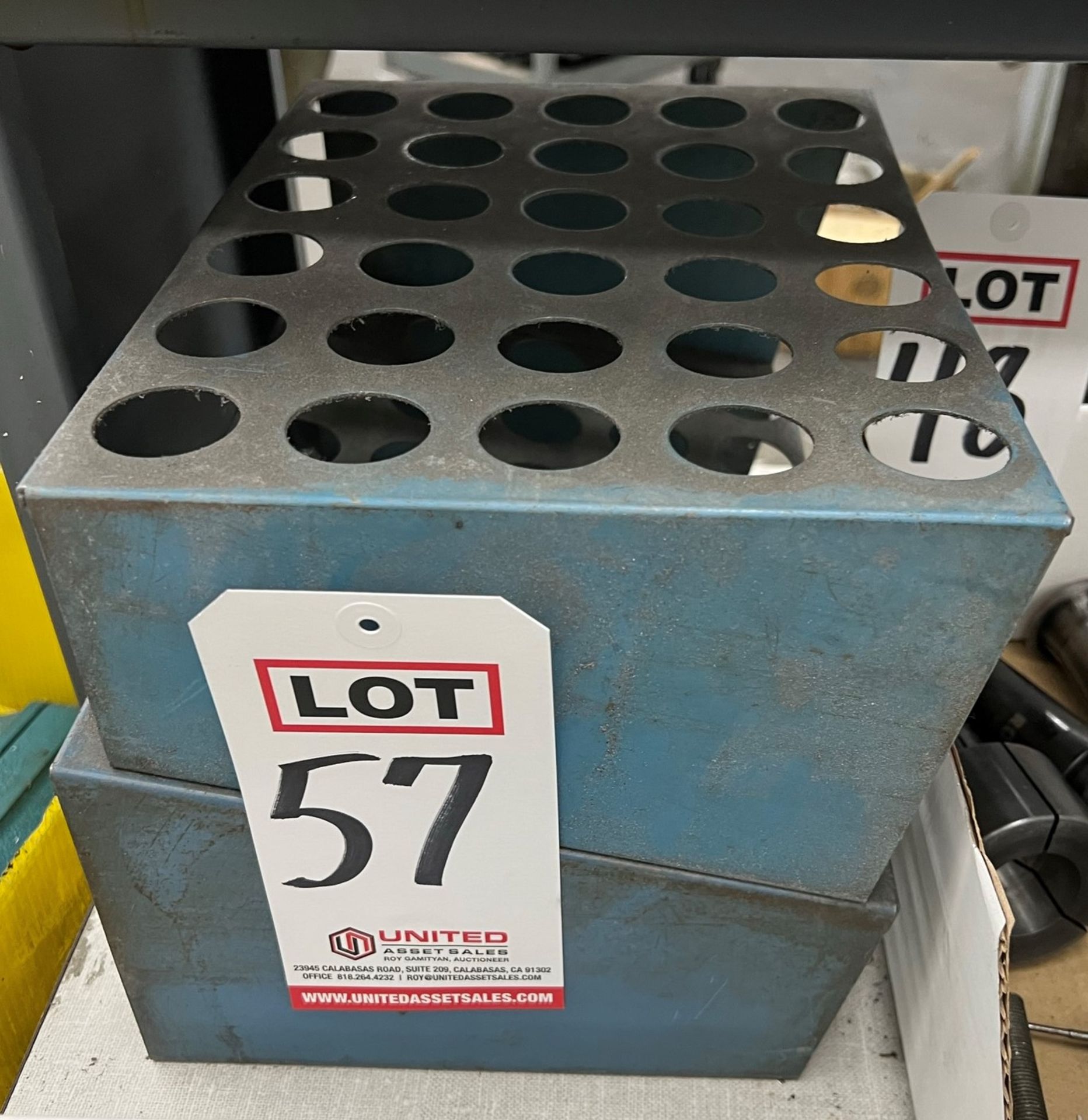 LOT - (2) 5C COLLET STANDS, EACH HOLDS (30) COLLETS