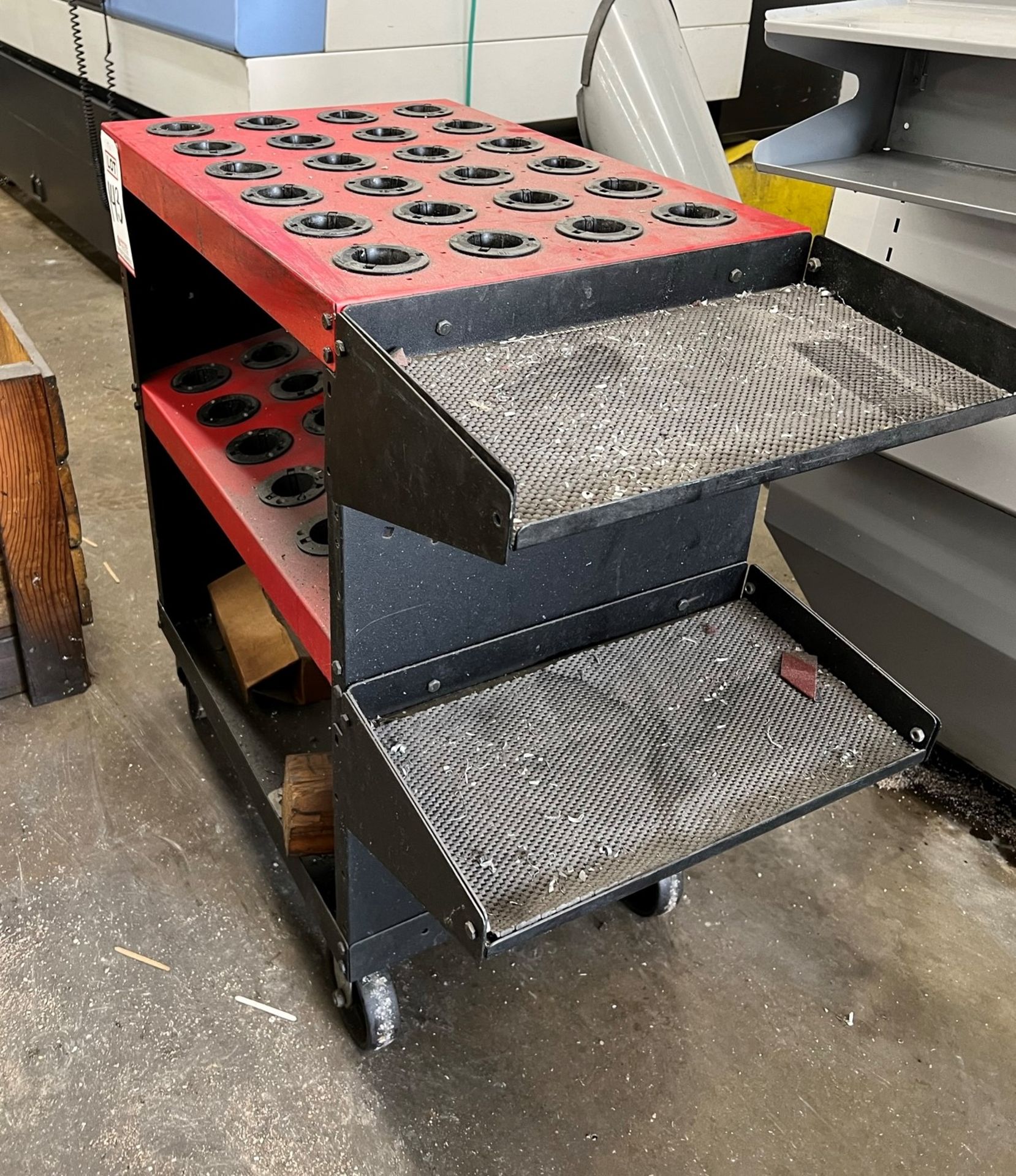 CAT 40 TOOL CART, HOLDS (48) TOOL HOLDERS, CART ONLY - NO TOOL HOLDERS - Image 2 of 2