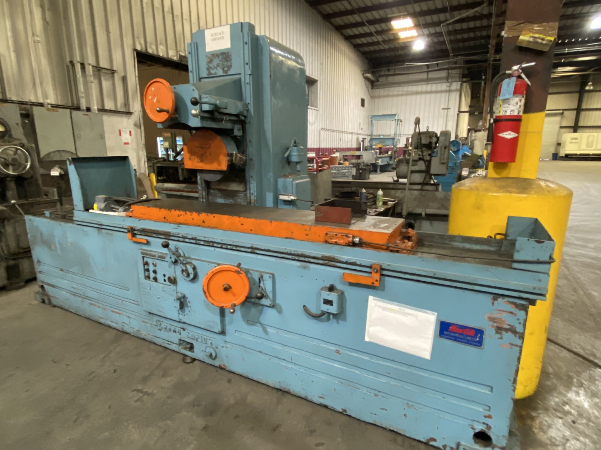 GALLMEYER & LIVINGSTON SURFACE GRINDER, 14" X 72" X 18", S/N A-591172