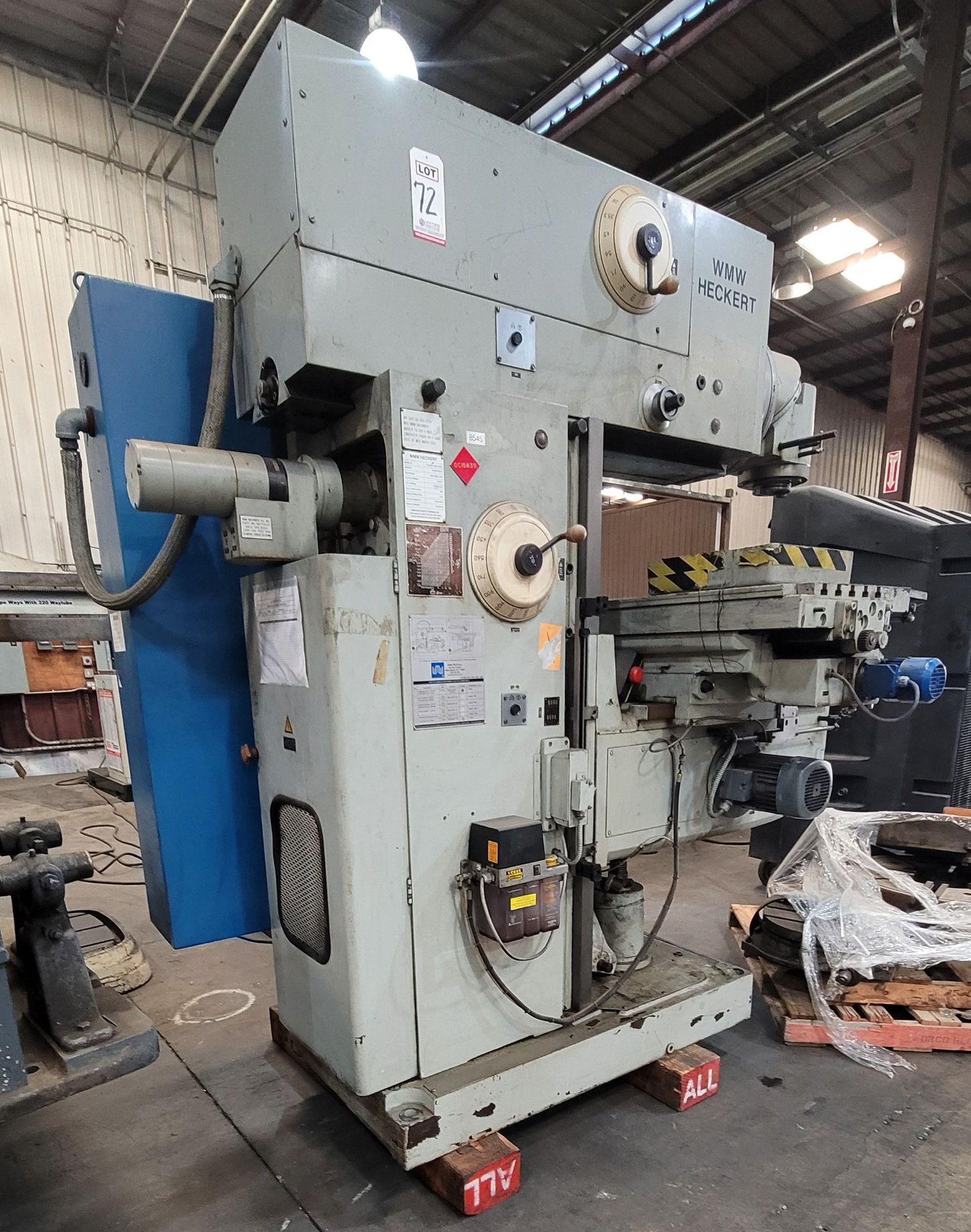 2004 WMW HECKERT VERTICAL AND HORIZONTAL MILL, MODEL FU 450 X 1800, S/N 3348198/012 - Image 2 of 6