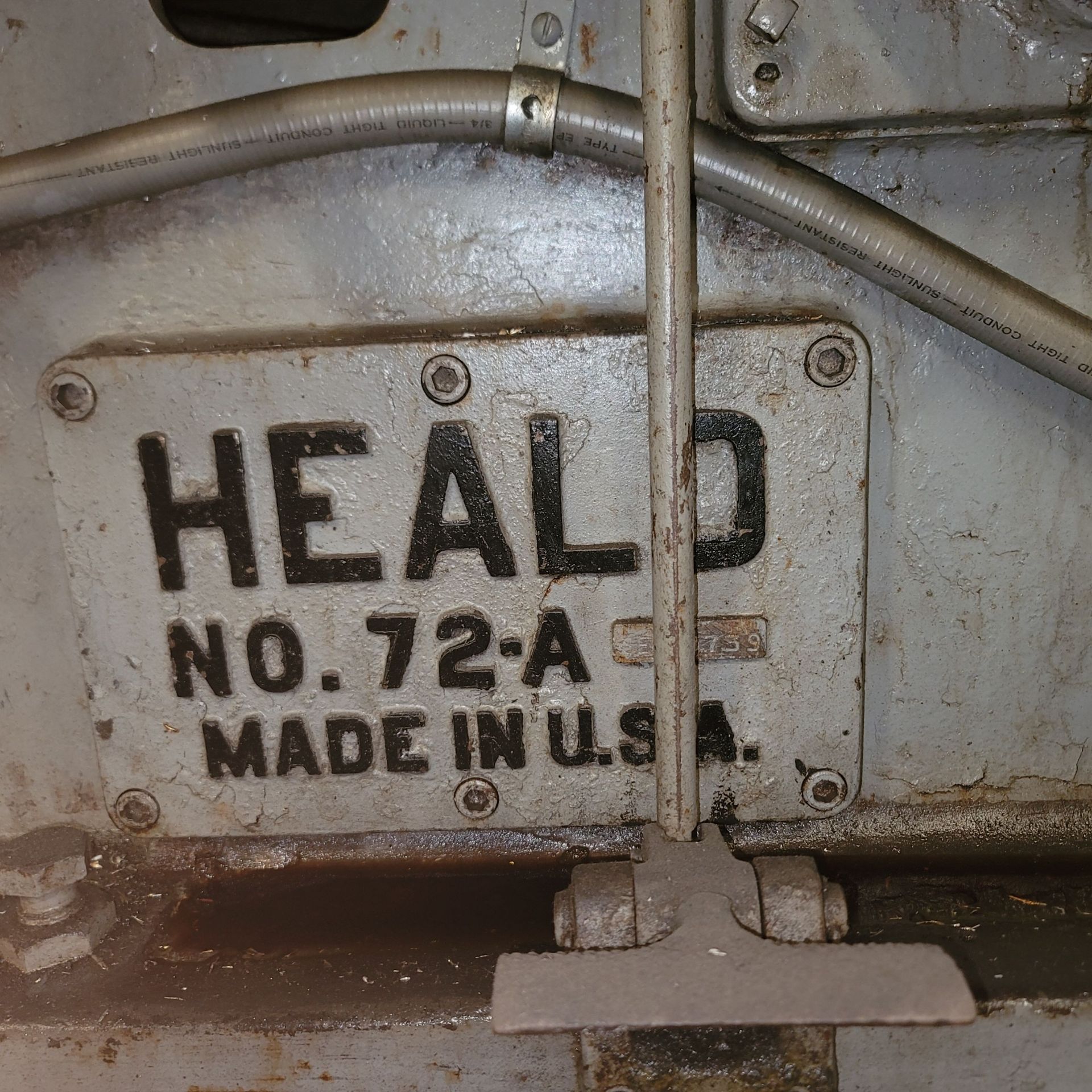HEALD NO. 72-A ID GRINDER, 24" FACE PLATE, S/N 9739 - Image 5 of 5