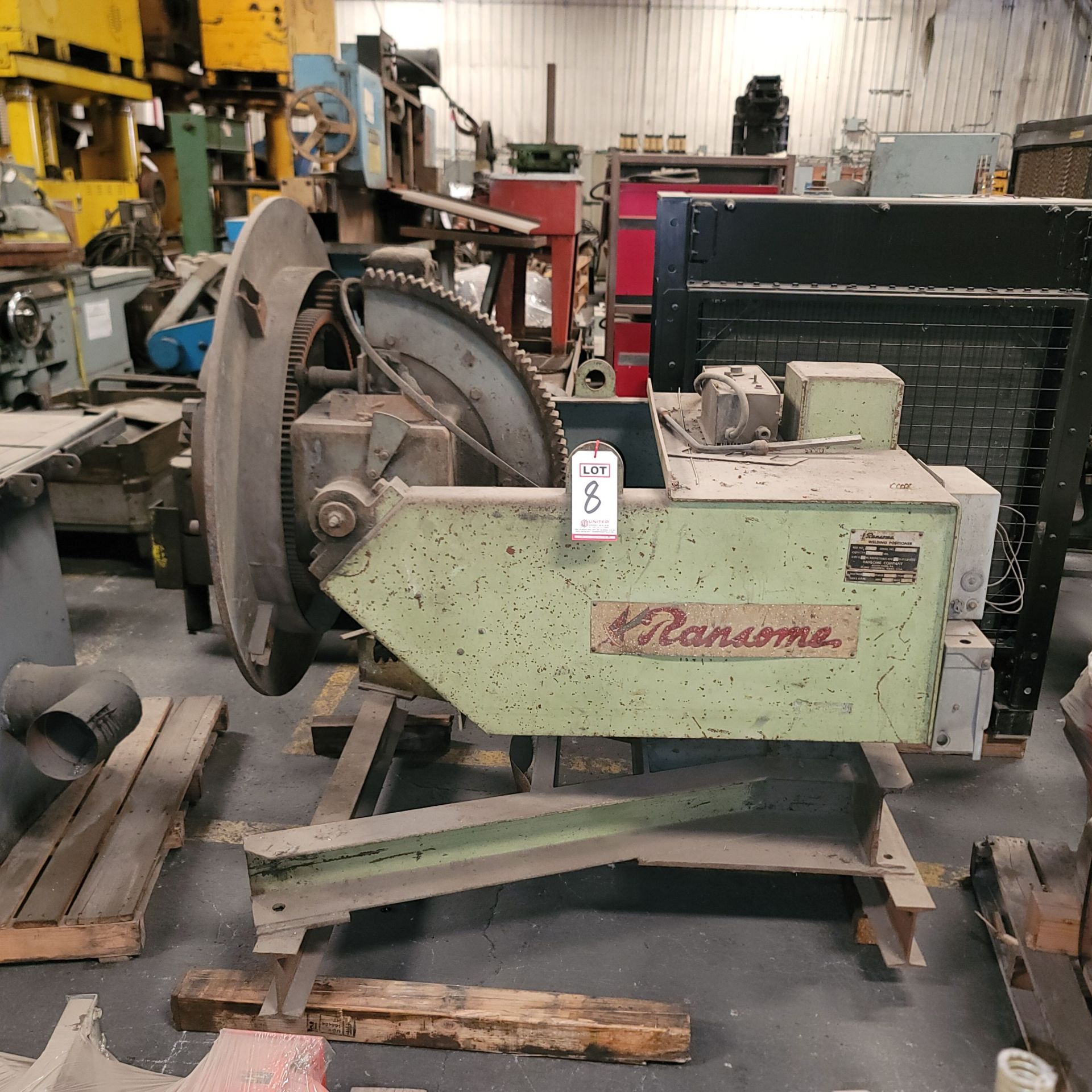 RANSOME WELDING POSITIONER, SIZE NO. 40-P, CAPACITY: 4,000 LBS, S/N 183646