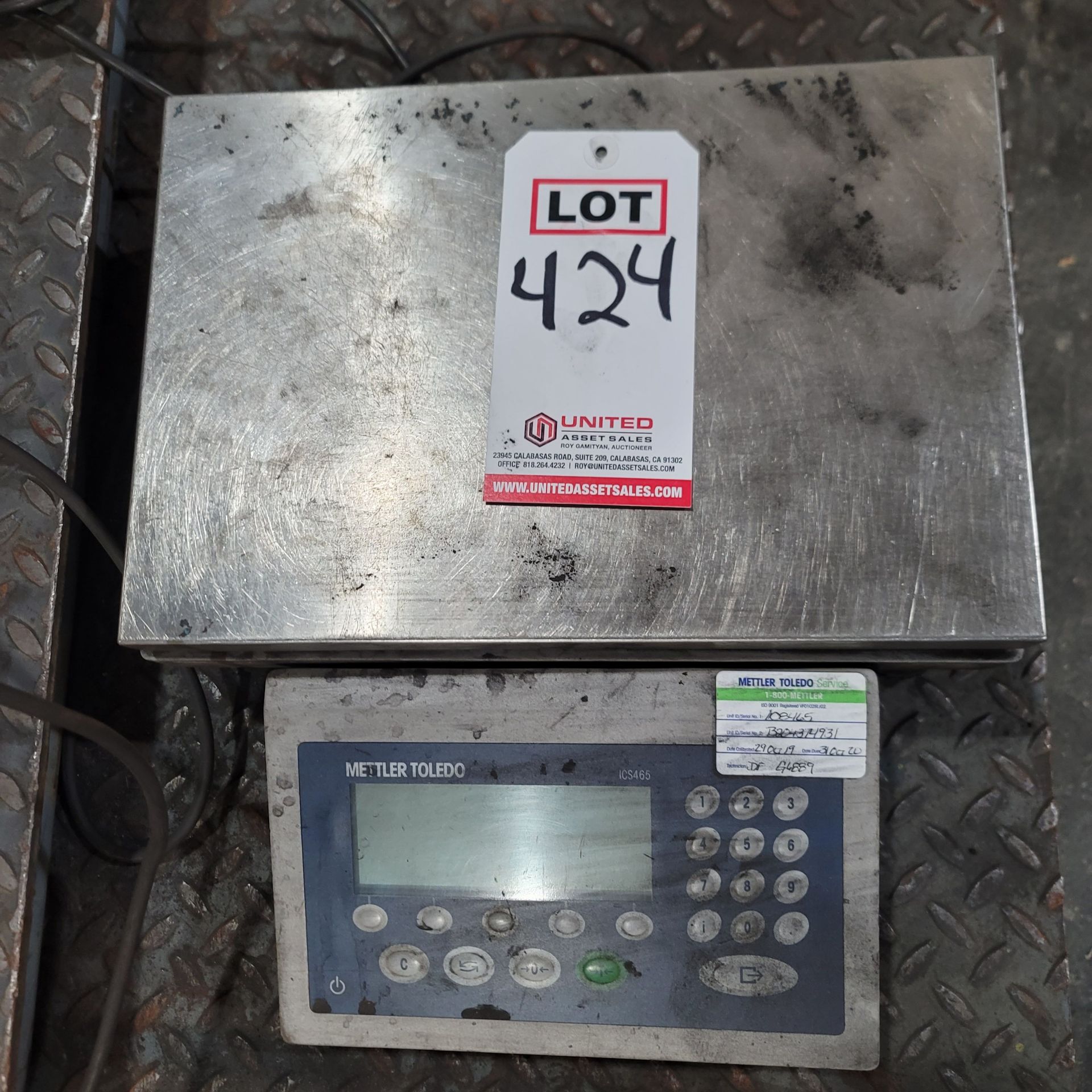 THURMAN 4' X 4' PALLET SCALE, W/ RAMP AND METTLER TOLEDO ICS465 COMPACT SCALE WITH A WEIGHING - Image 2 of 2