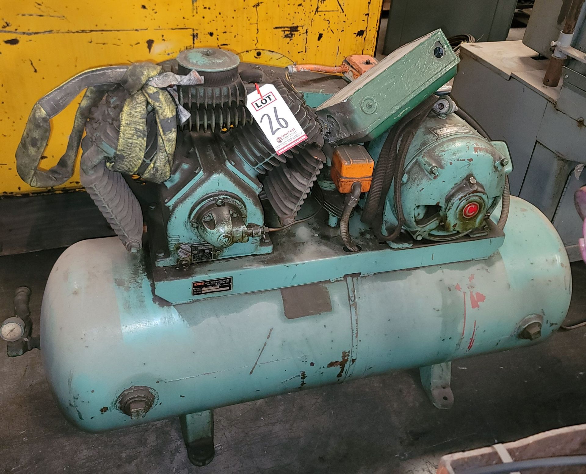 ERIE AIR COMPRESSOR, MODEL 5465, 5 HP, S/N 267334