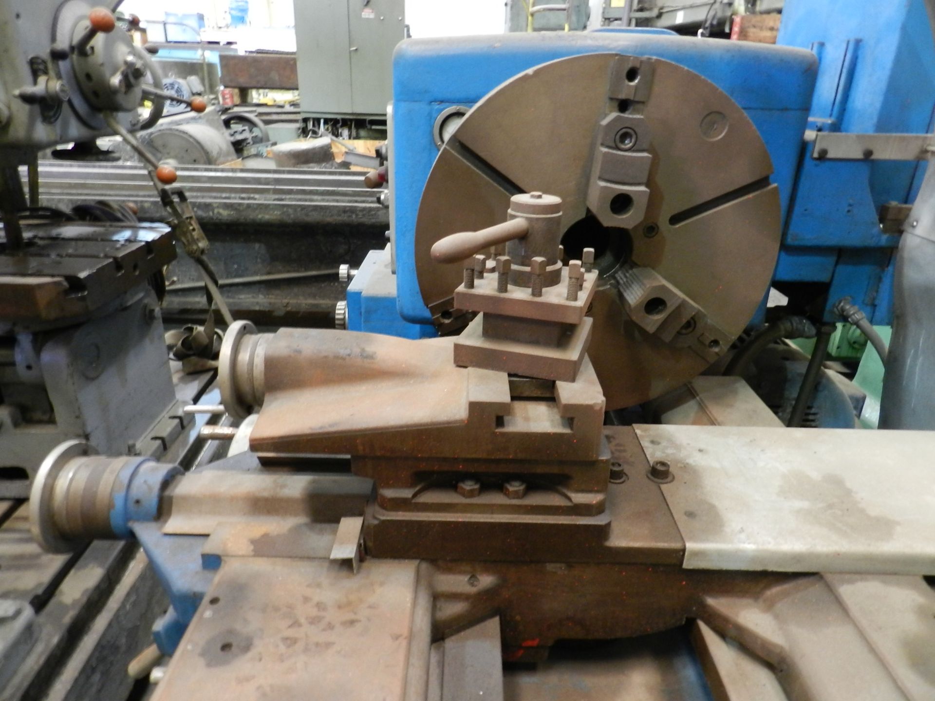 LODGE & SHIPLEY M35 ENGINE LATHE, 96" BETWEEN CENTERS, 21" 3-JAW CHUCK, TAILSTOCK - Image 15 of 16