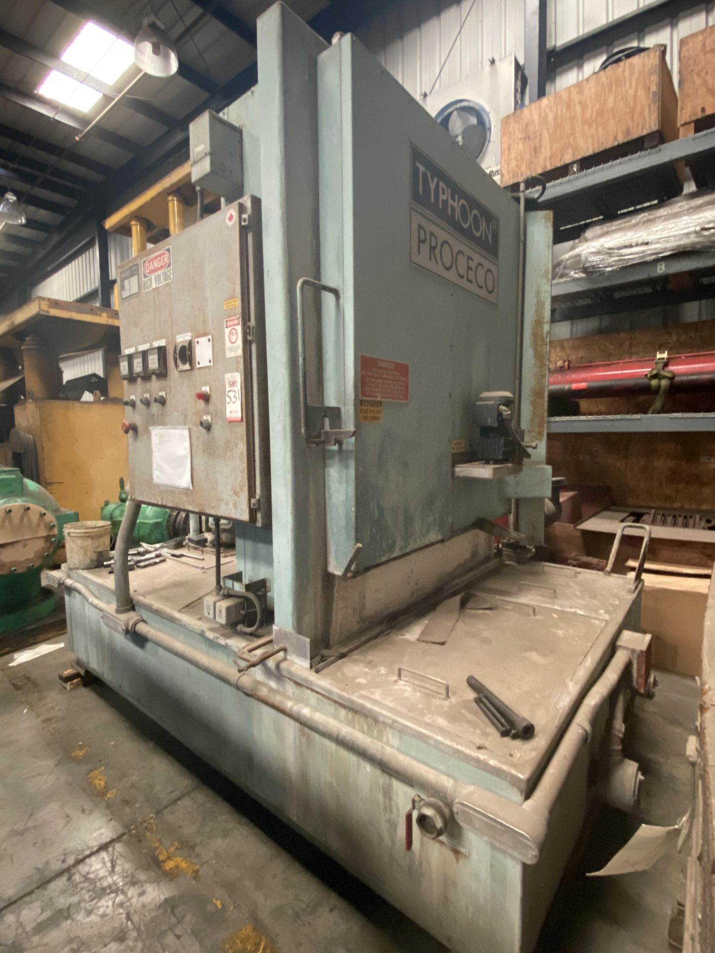 PROCECO INDUSTRIAL PARTS WASHER, MODEL TYPHOON HD, S/N 93-220 - Image 2 of 11