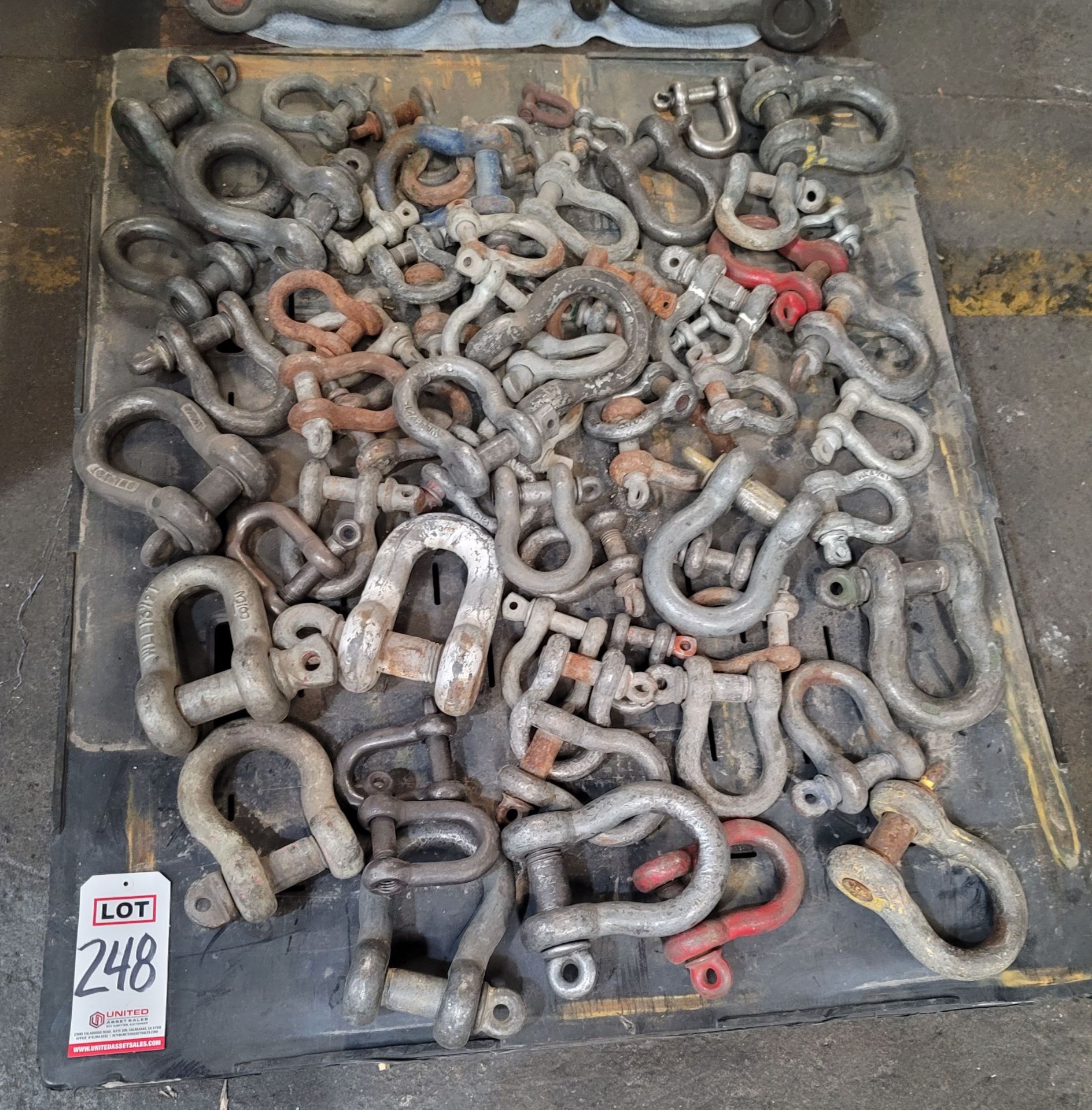 LOT - PALLET OF ASSORTED SHACKLES