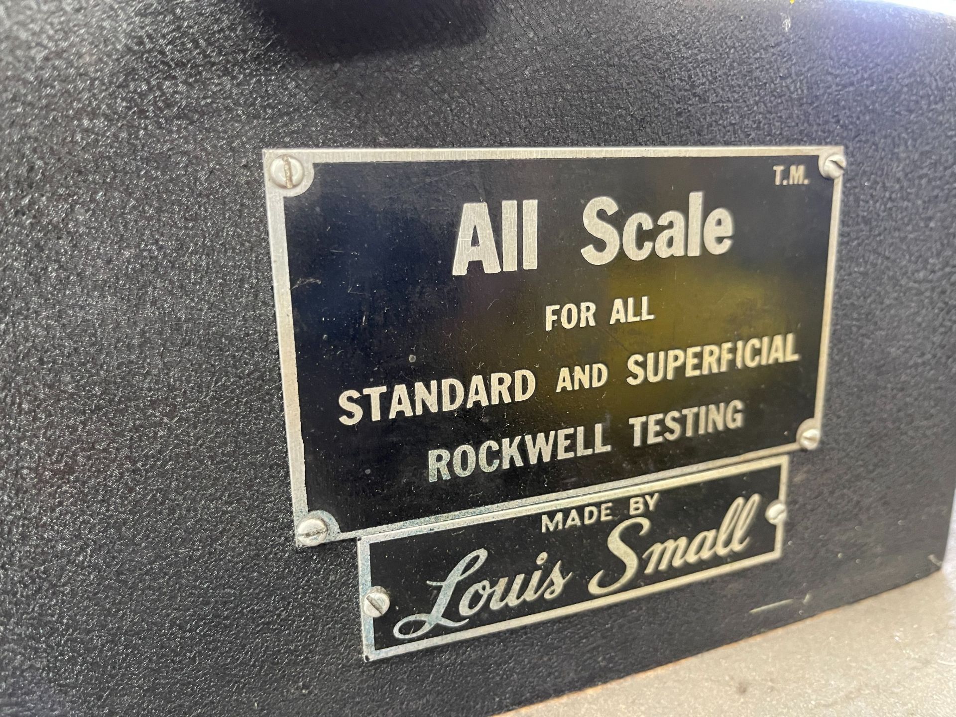 ROCKWELL 8SSA HARDNESS TESTER, S/N 10136 - Image 2 of 5