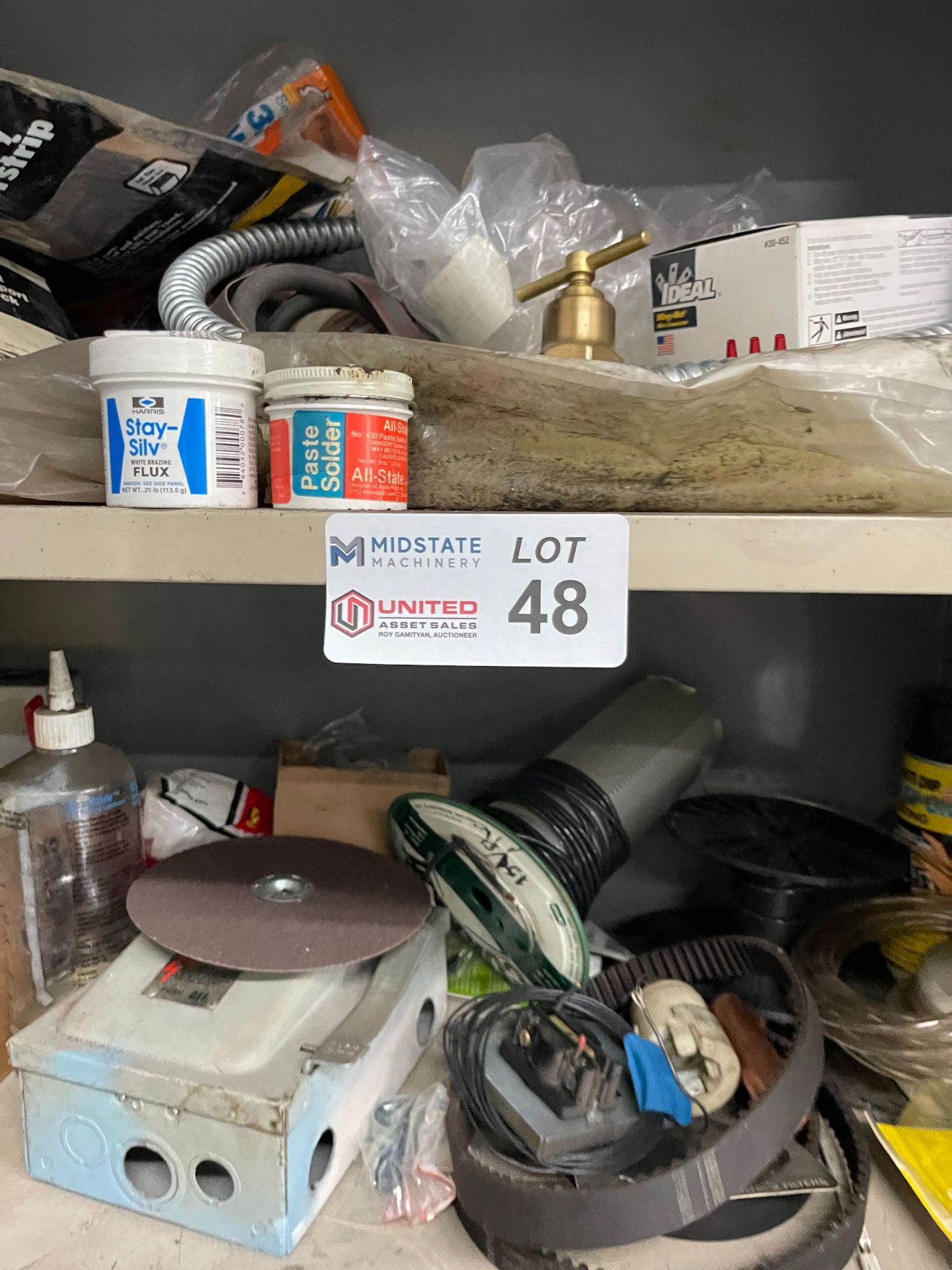 LOT - CONTENTS ONLY INCLUDING WIRE, ELECTRICAL SUPPLIES, NO CABINET - Image 3 of 3