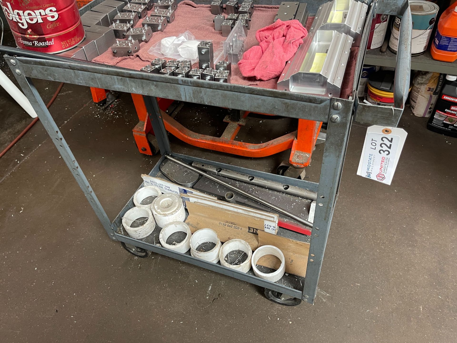 ROLLING CART, CONTENTS NOT INCLUDED