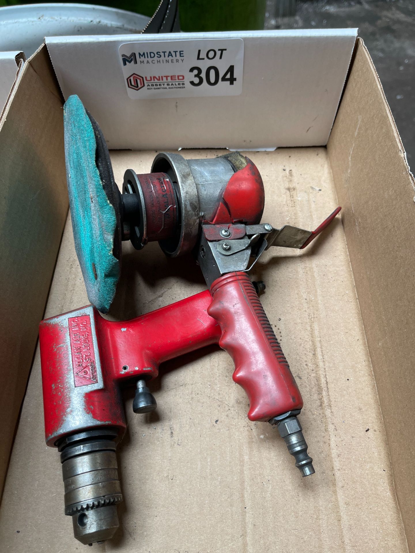 LOT - PNEUMATIC SANDER & DRILL