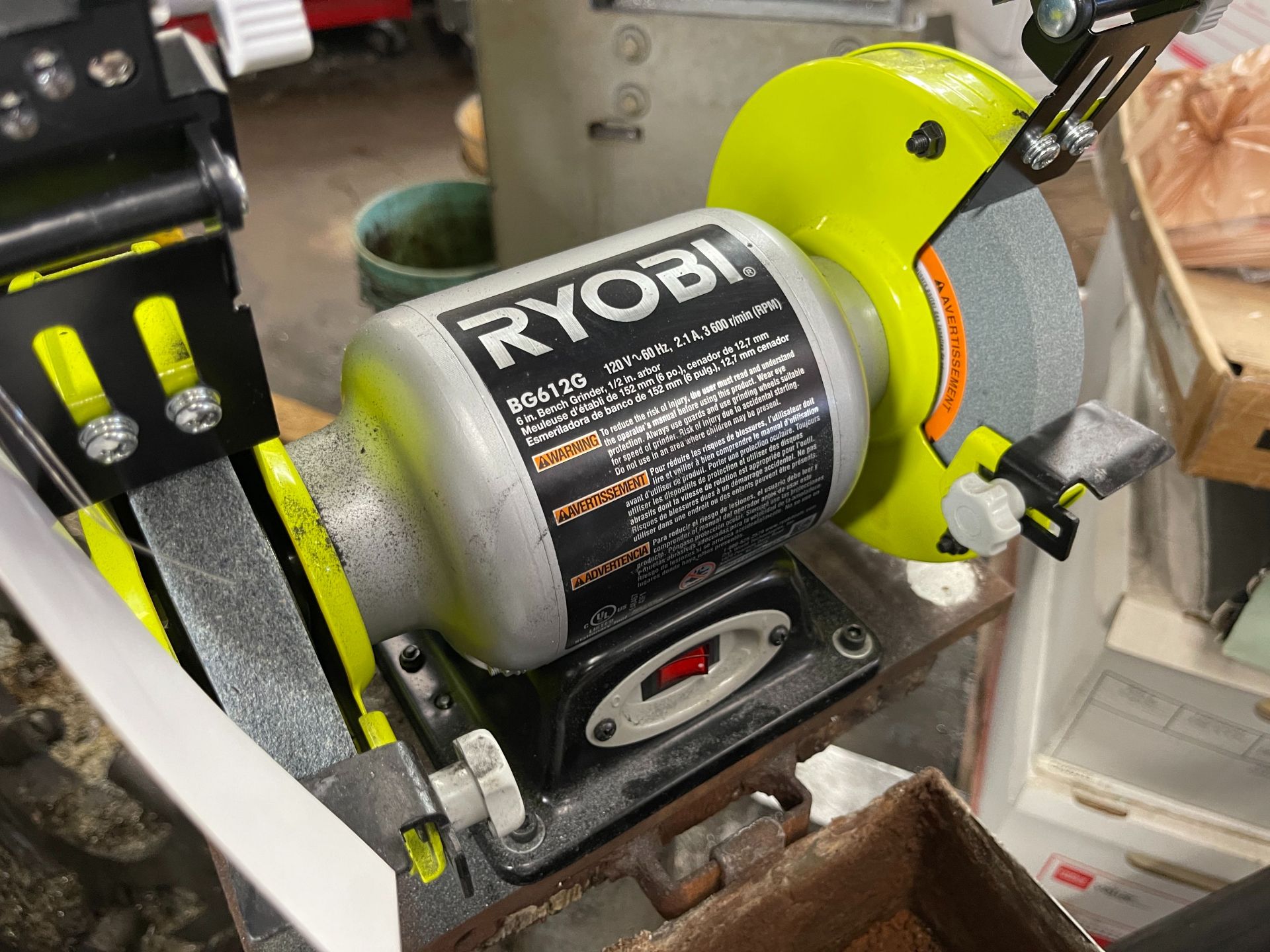 RYOBI 6" BENCH GRINDER, MODEL BG612G - Image 2 of 2