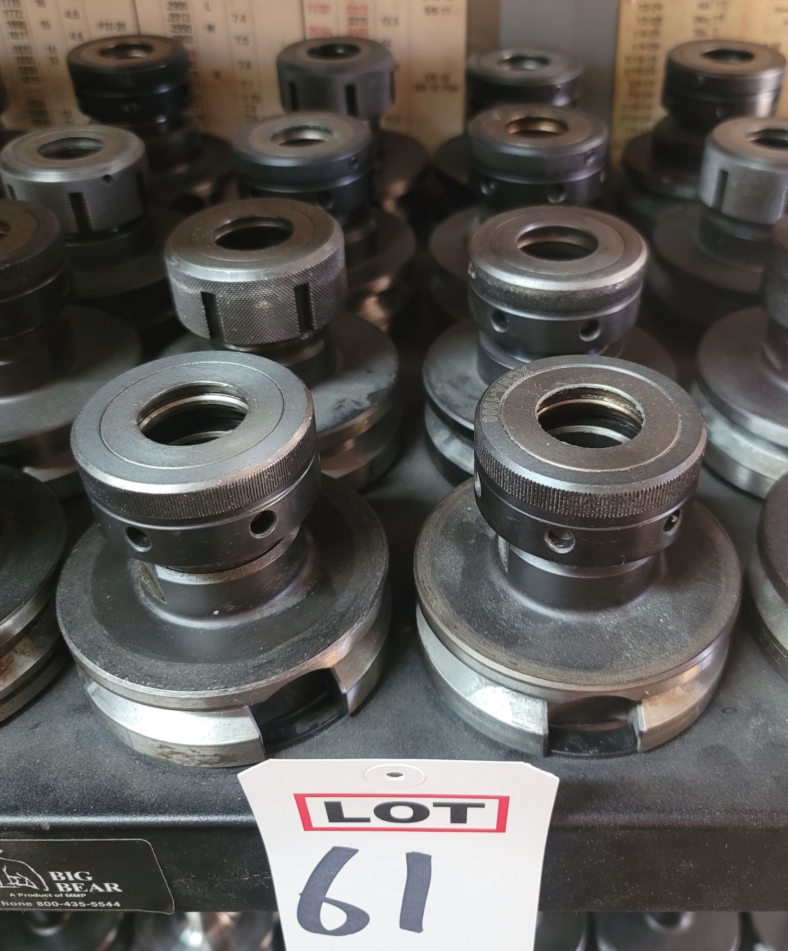 LOT - (8) BT50 TAPER COLLET TOOL HOLDERS