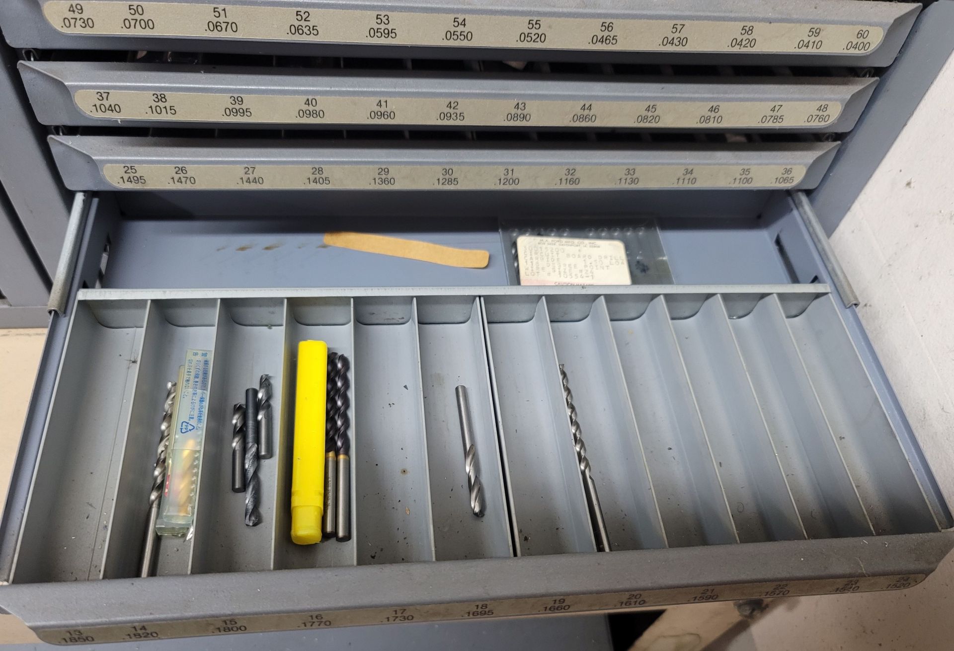5-DRAWER DRILL INDEX, W/ CONTENTS - Image 5 of 6