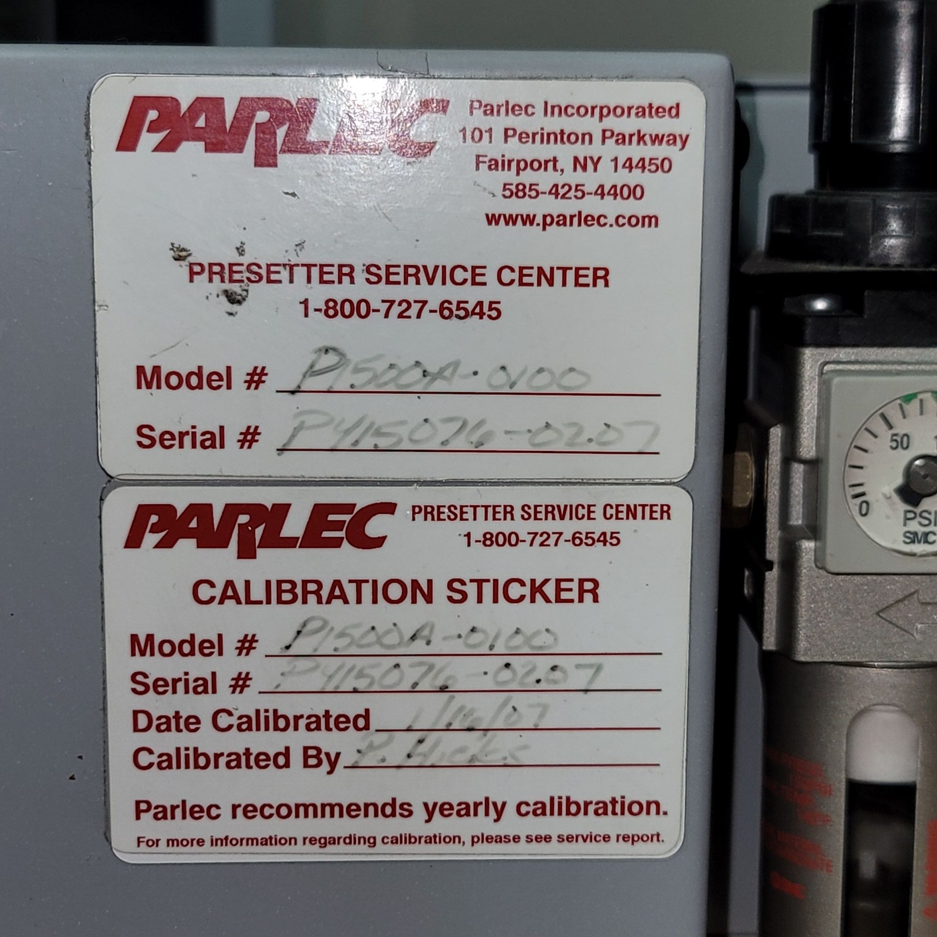 LOT - PARLEC PARSETTER TMM PRECISION TOOL MEASURING MACHINE, SERIES 1500, MODEL P1500A-0100, S/N - Image 4 of 15