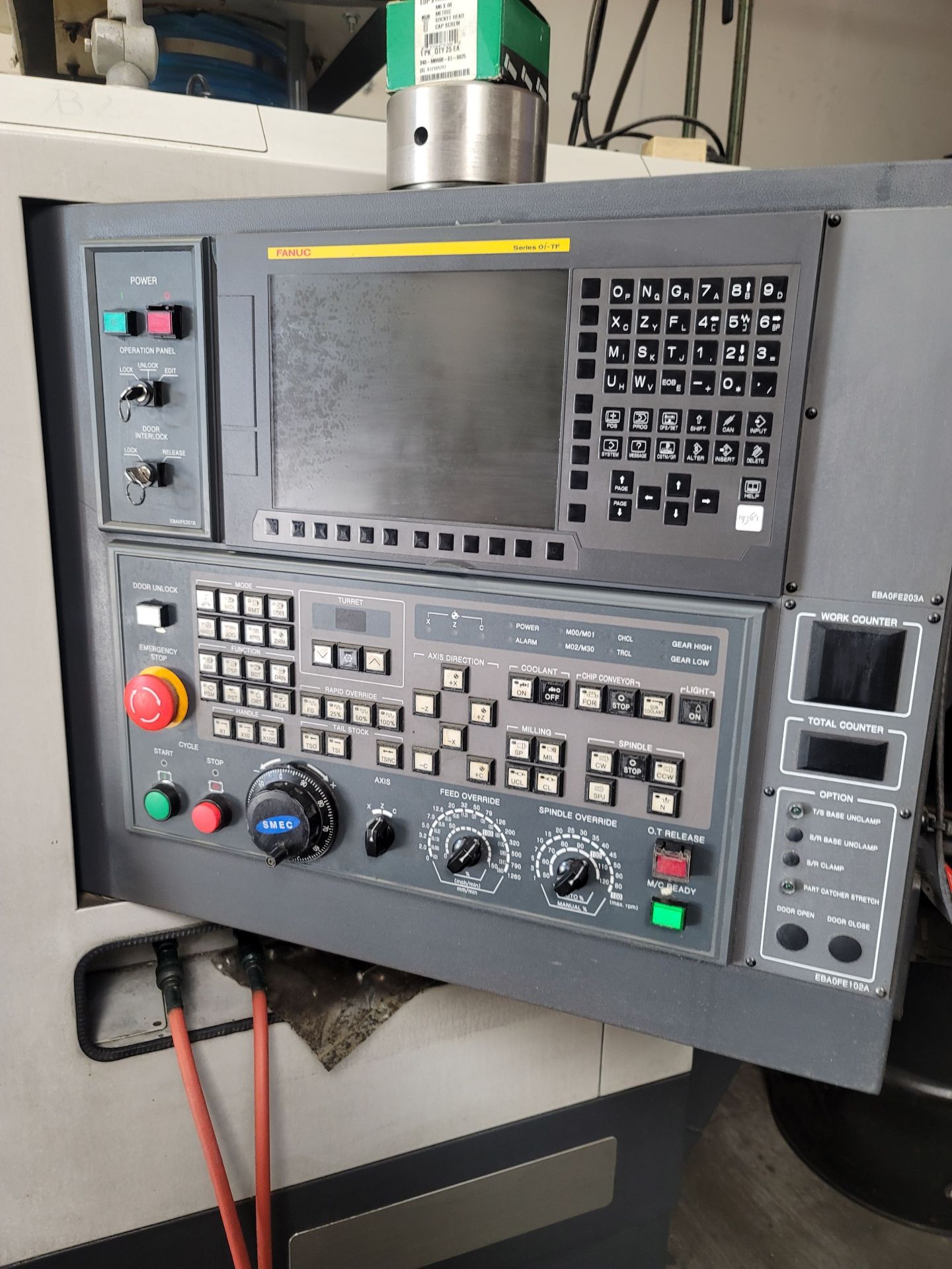 2019 SAMSUNG SMEC SL2000 TURNING CENTER, FANUC OI-TD CNC CONTROL, 8" 3-JAW CHUCK, 3J COLLET - Image 4 of 8