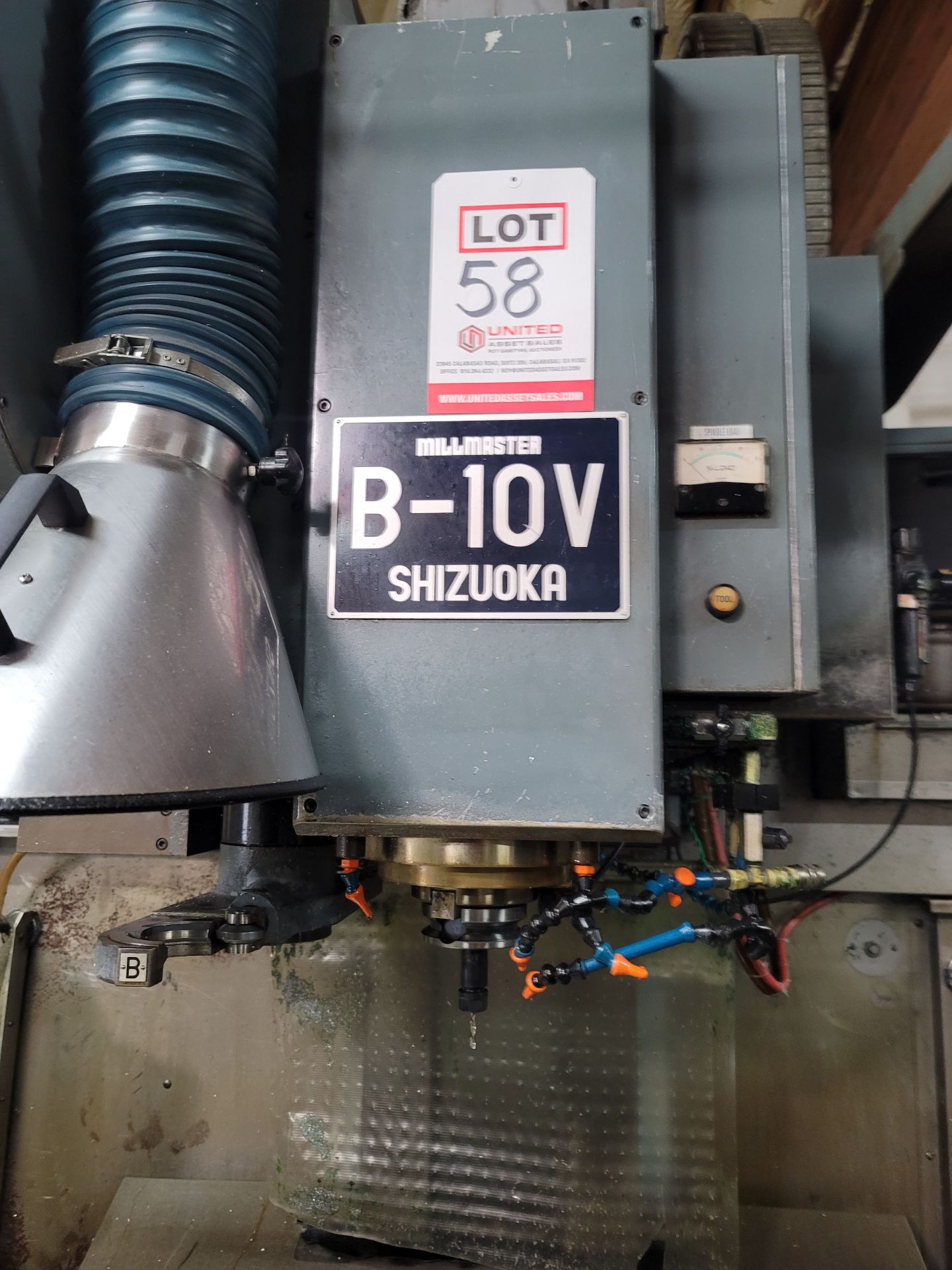 SHIZUOKA MILLMASTER B-10V VERTICAL MACHINING CENTER, FANUC SYSTEM 11M CNC CONTROL, BT50 TAPER, 24 - Image 2 of 11