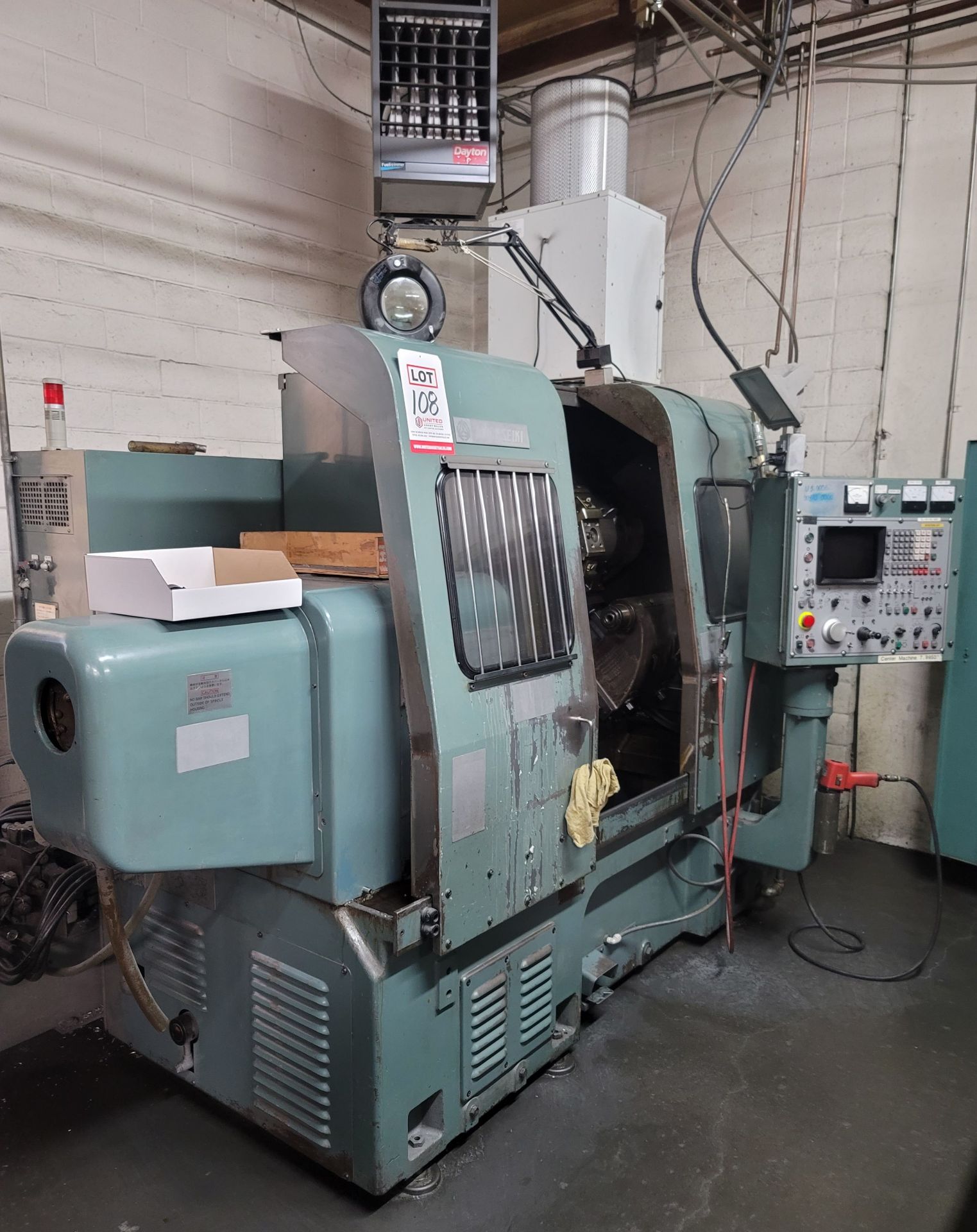 MORI SEIKI SL-3H SLANT BED LATHE, FANUC SYSTEM 6T CNC CONTROL, 10" CHUCK, 3J & 5C COLLET