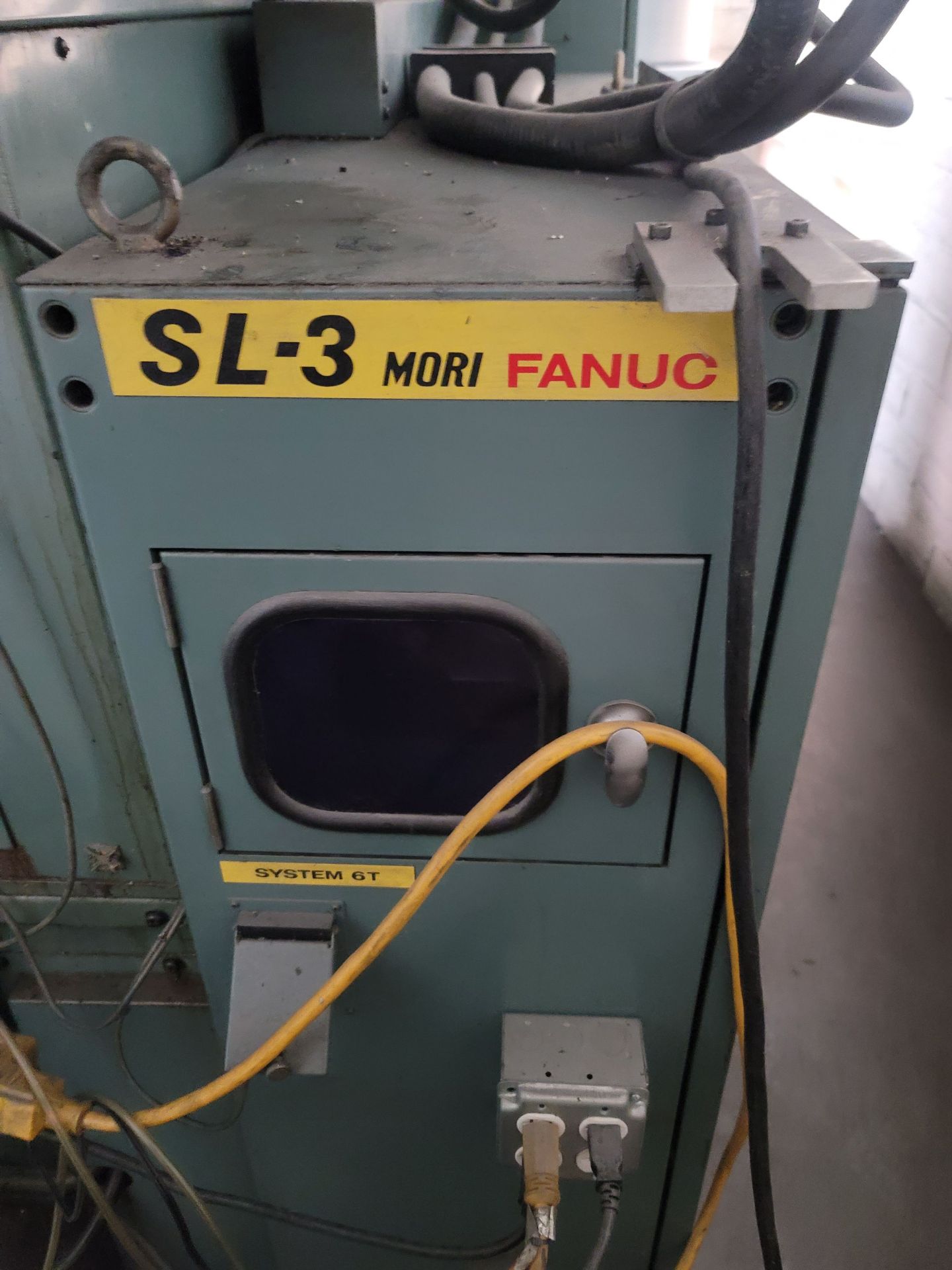 MORI SEIKI SL-3H SLANT BED LATHE, FANUC SYSTEM 6T CNC CONTROL, 10" CHUCK, 3J & 5C COLLET - Image 5 of 13