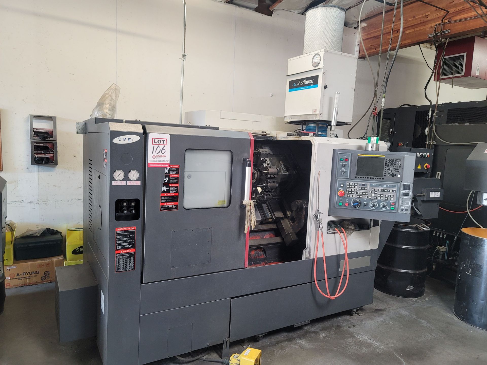 2019 SAMSUNG SMEC SL2000 TURNING CENTER, FANUC OI-TD CNC CONTROL, 8" 3-JAW CHUCK, 3J COLLET