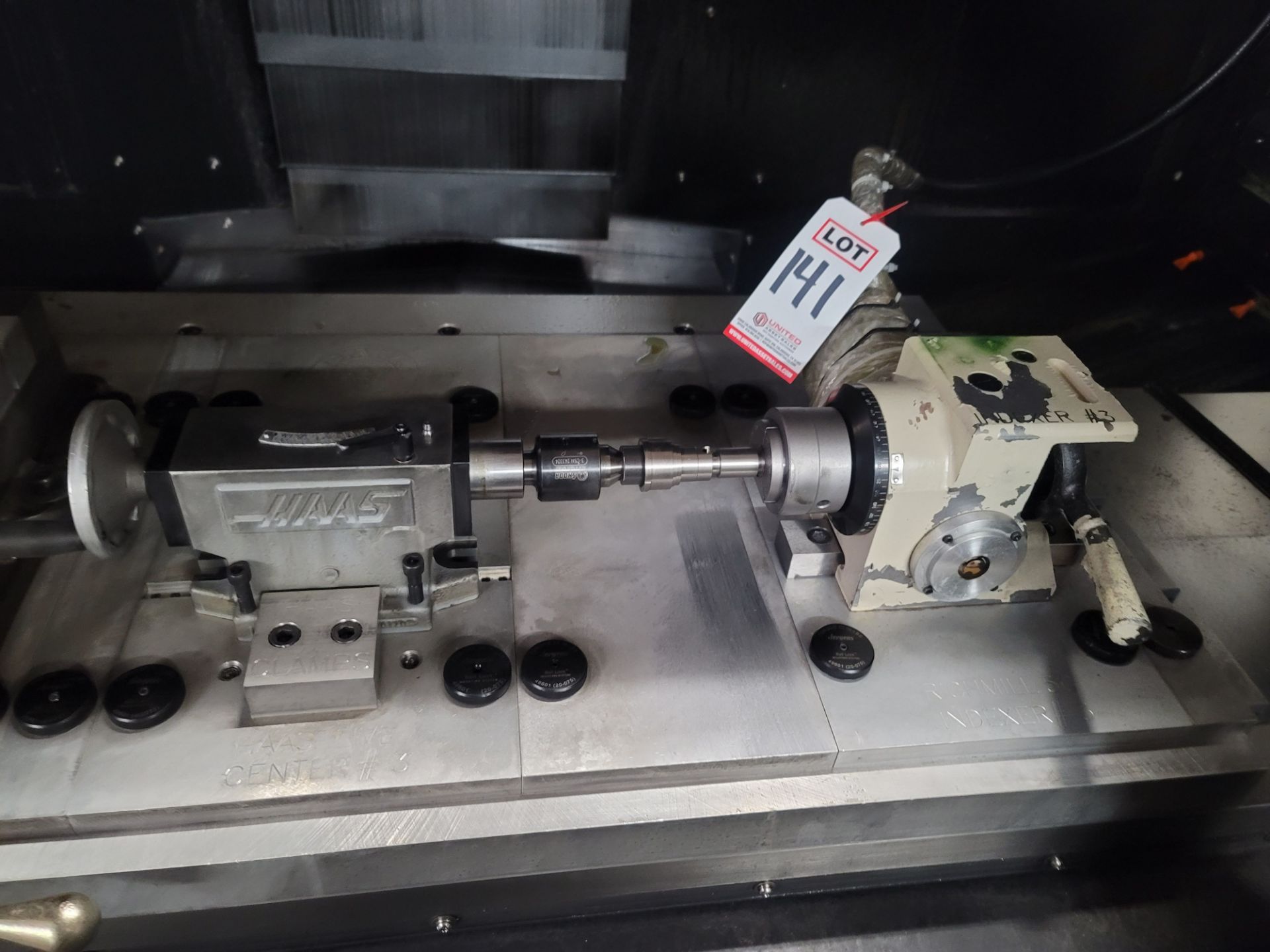 RICHMILL 1X5C ROTARY INDEXER W/ RICHMILL RICHMATE CNC INTERFACE CONTROLLER AND HAAS CENTER
