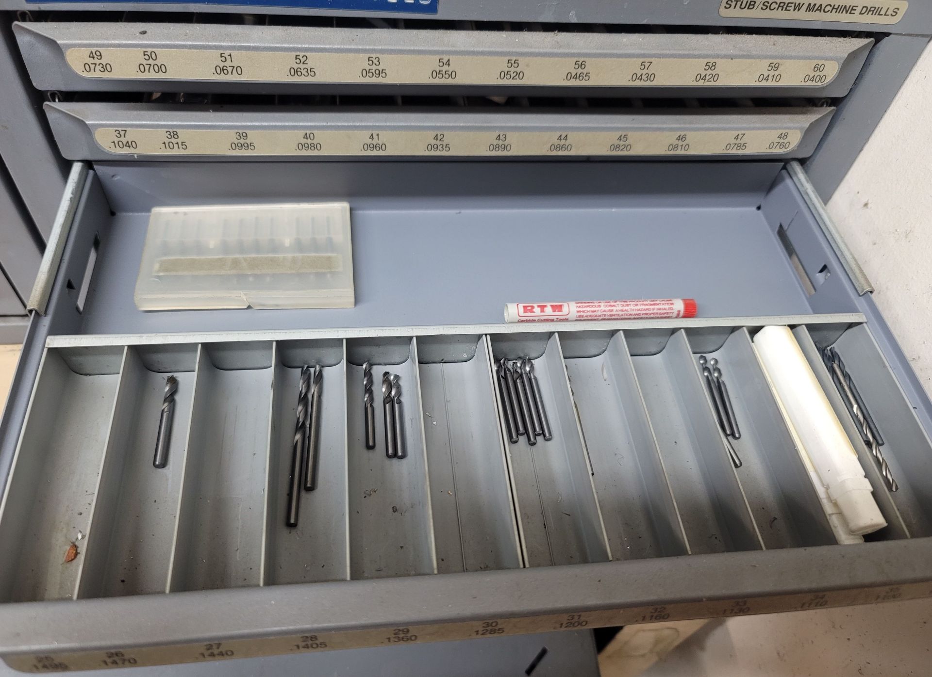 5-DRAWER DRILL INDEX, W/ CONTENTS - Image 4 of 6