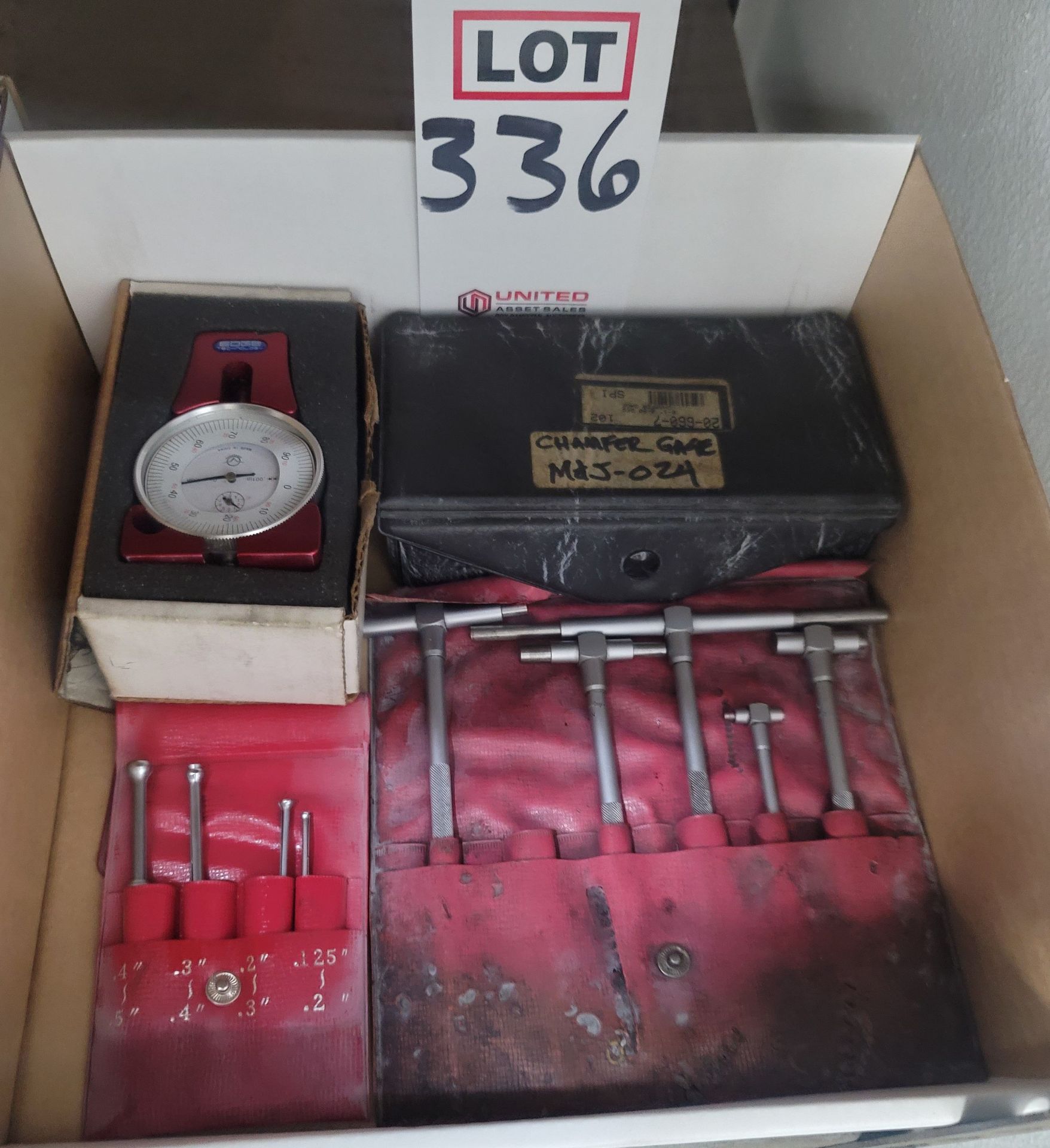LOT - CHAMFER GAGE, BORE GAGES, ETC.