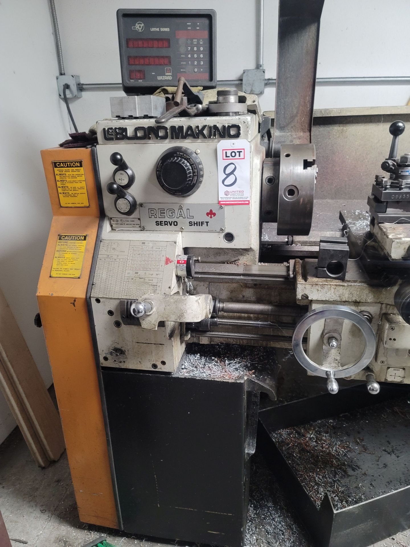 LEBLOND MAKINO 15" REGAL PRECISION ENGINE LATHE, 10" 3-JAW CHUCK, TAILSTOCK, STEADY REST, ANILAM - Image 2 of 4