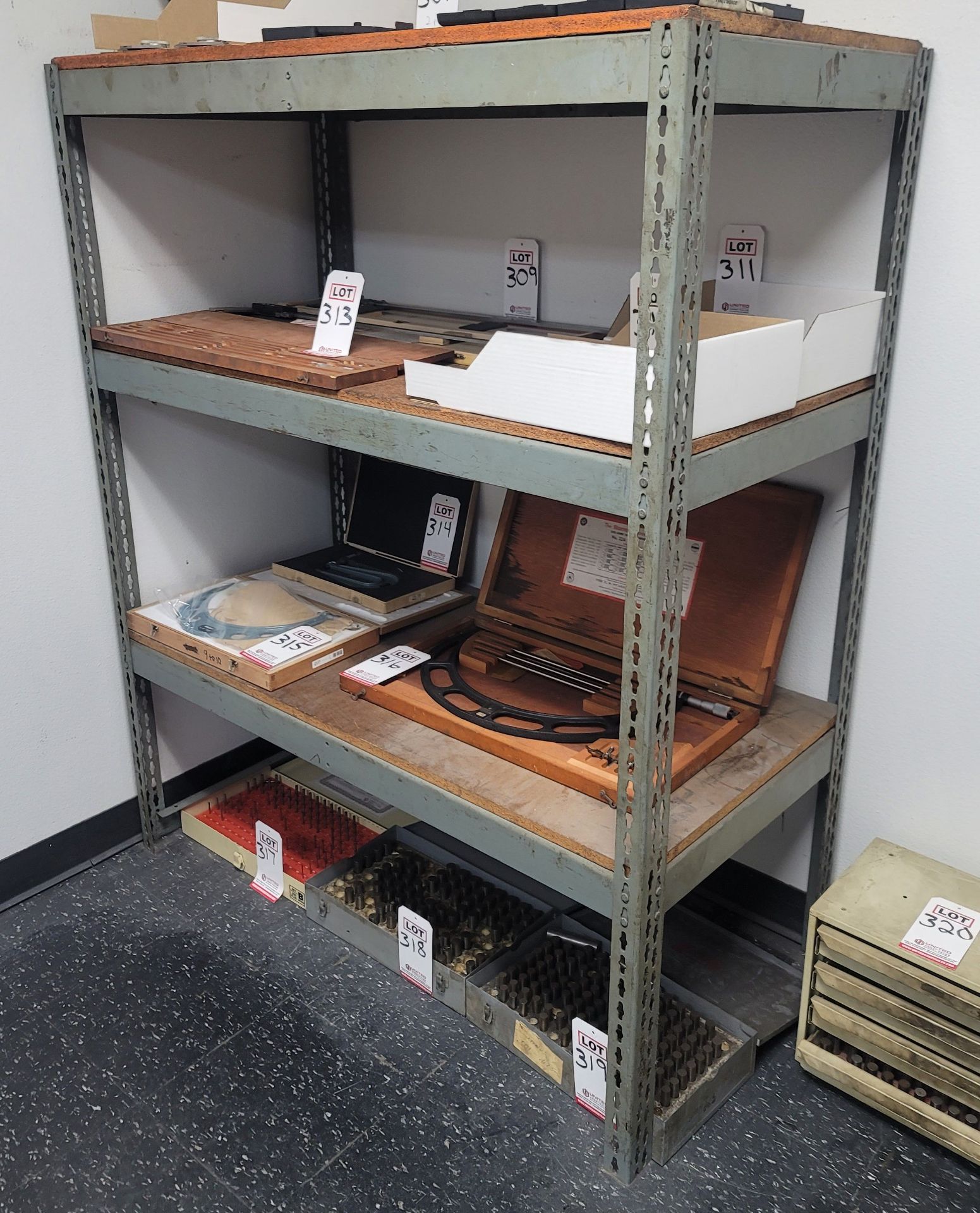 LOT - (2) STEEL SHELF UNITS W/ PARTICLE BOARD SHELVES, 4' X 2' X 5' HT, CONTENTS NOT INCLUDED - Image 2 of 2