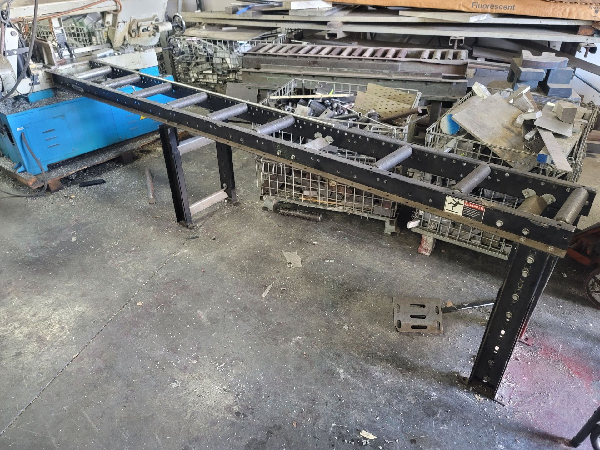 ACRA HORIZONTAL BAND SAW, MODEL AHBS-250A, S/N 0609278, W/ 10' OF 10" ROLLER CONVEYOR, W/ EXTRA - Image 3 of 3