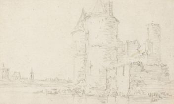 Jan van Goyen: Flusslandschaft mit den Ruinen eines Wasserschlosses