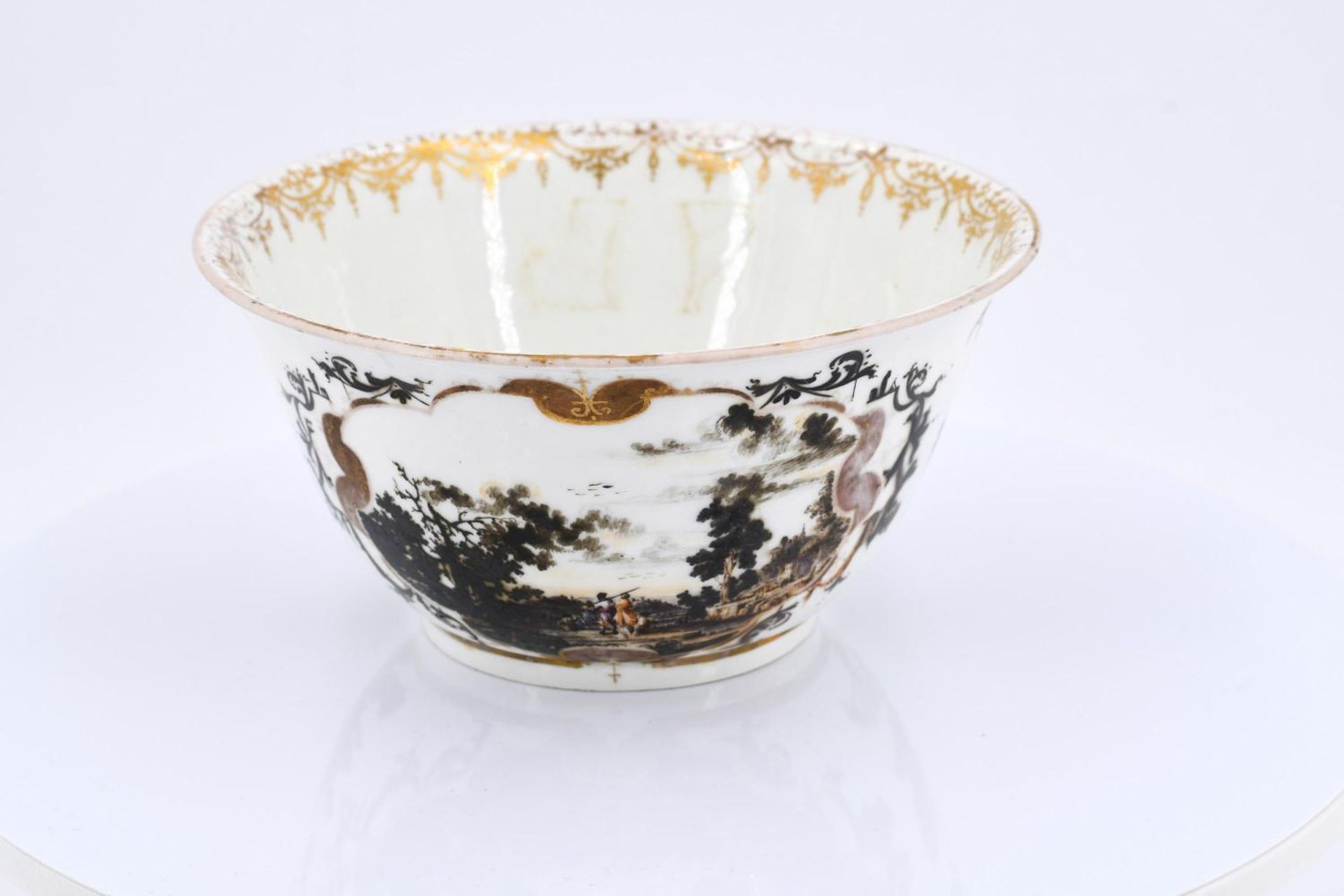 Porcelain bowl with harbour scenery - Image 7 of 15