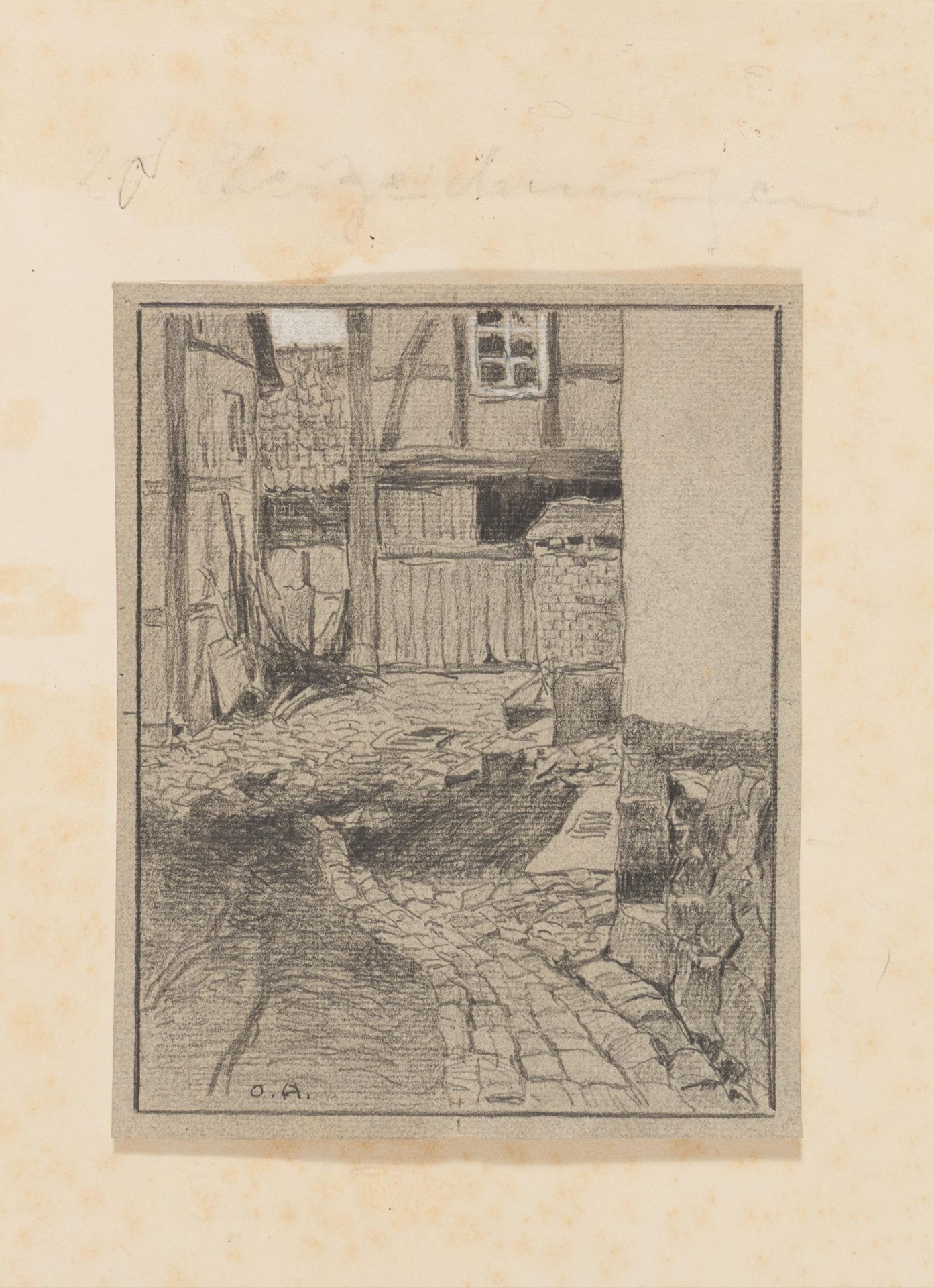 Otto Altenkirch: Drei Skizzenblätter: Hof / Engelstal (?) / Reinsberg (?) - Image 3 of 9