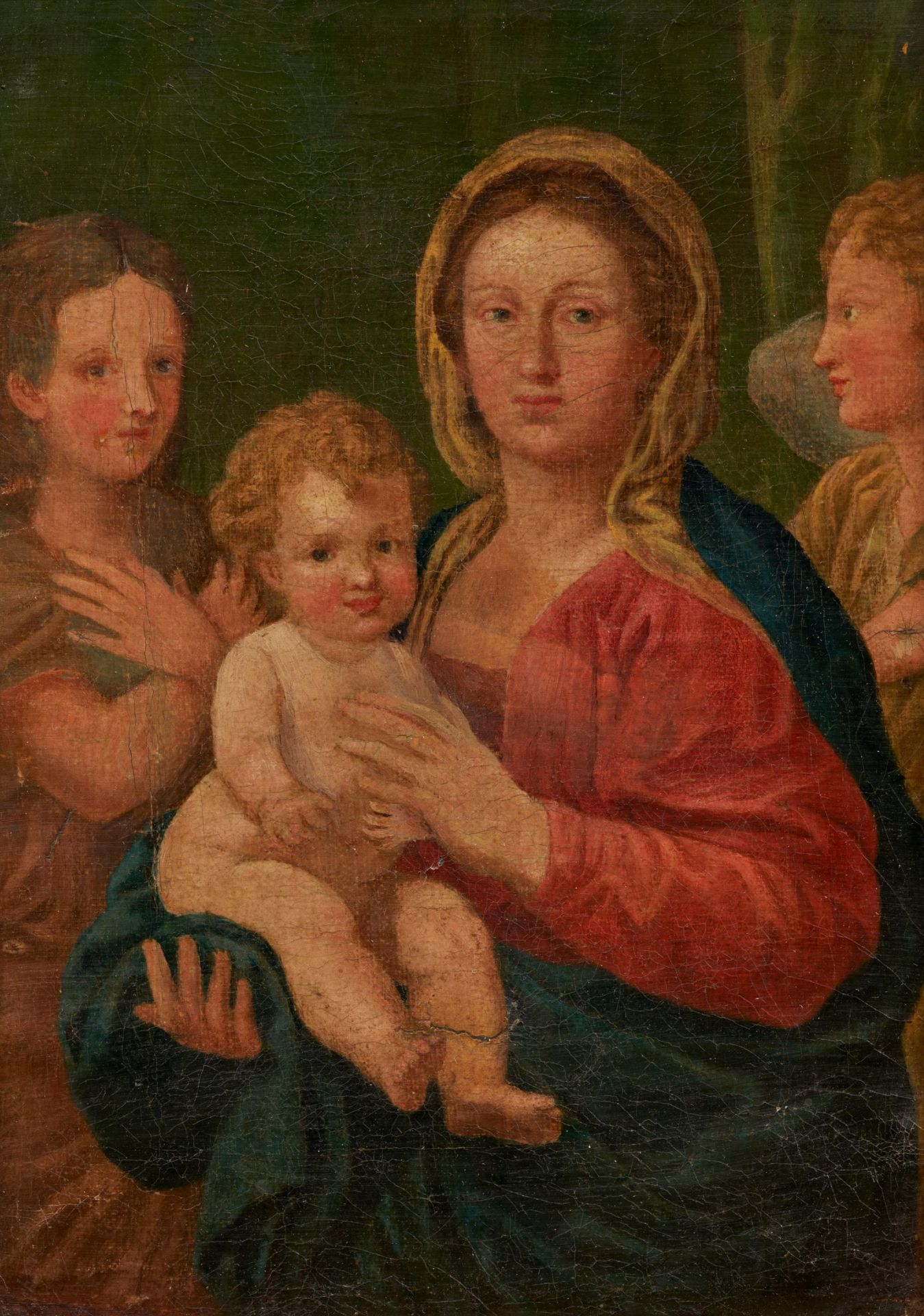 Deutsche Schule: Maria mit Christuskind und Engeln