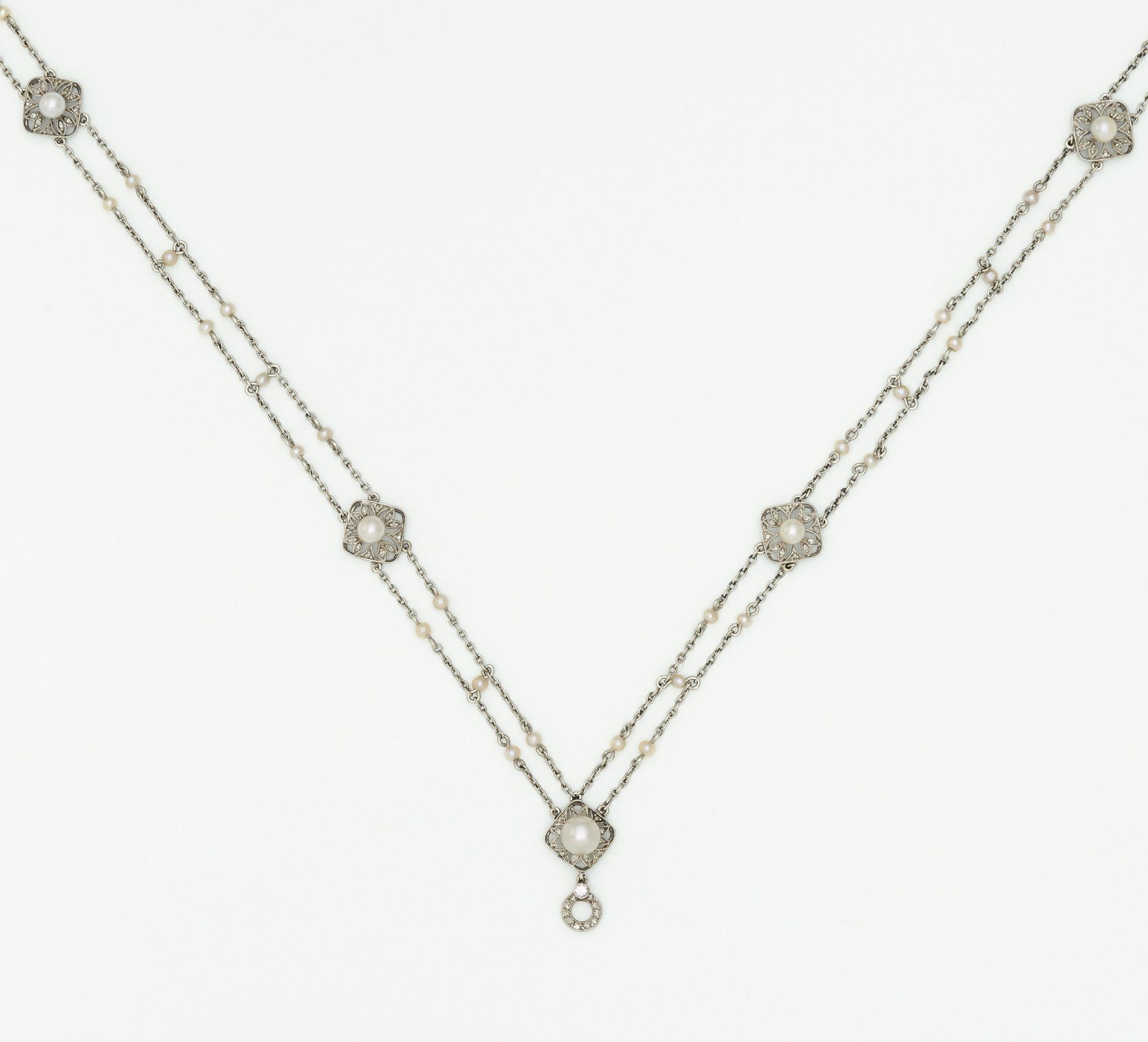 Perl-Diamant-Collier - Bild 2 aus 4